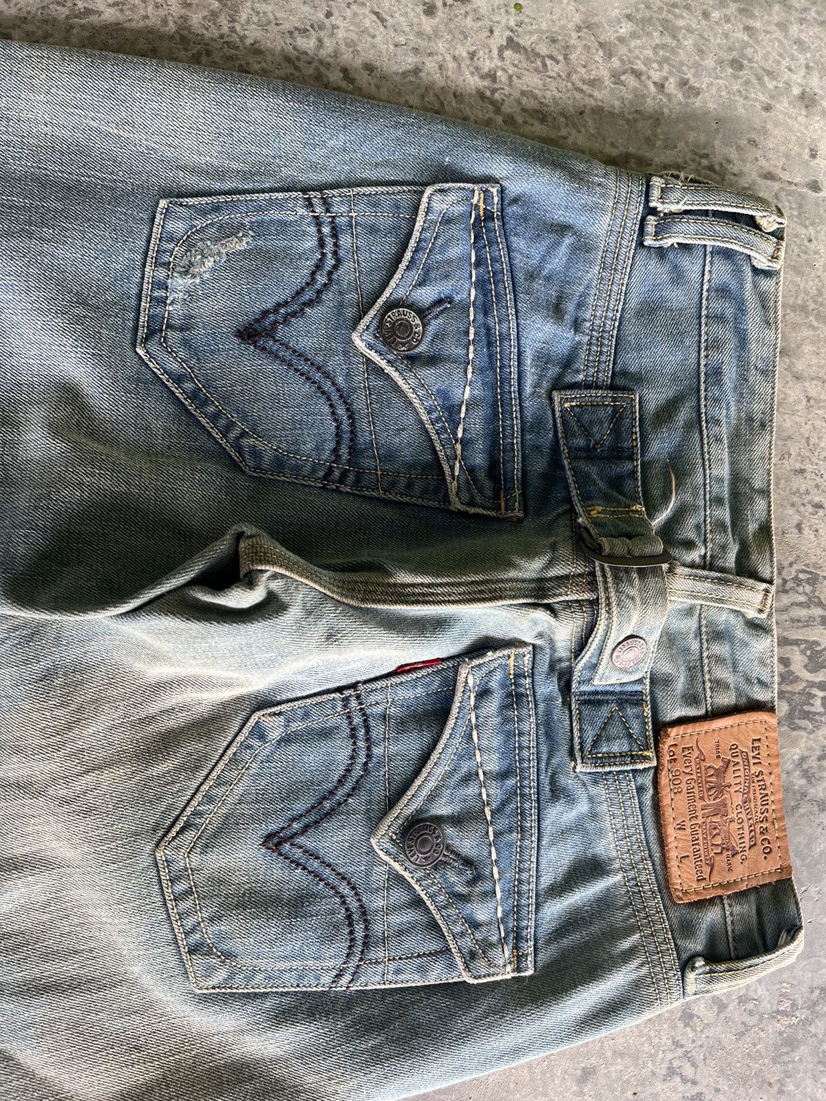 Hysteric Glamour × Levi's × Vintage Flare Distressed Levis Denim Size US 29 - 17 Thumbnail