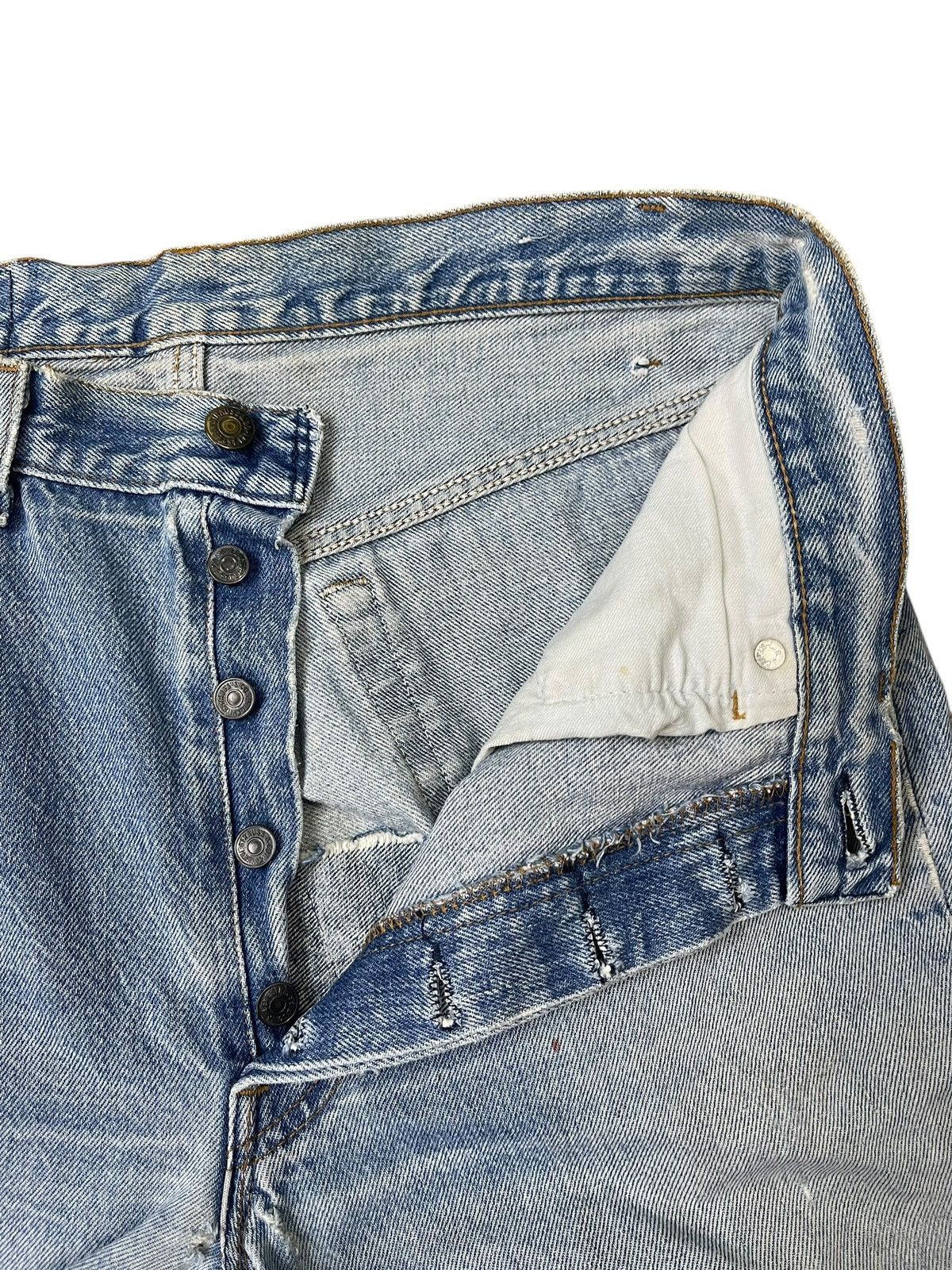 Levi's Vintage Levis 501 Jeans Faded Distressed Streetwear Size US 34 / EU 50 - 7 Thumbnail