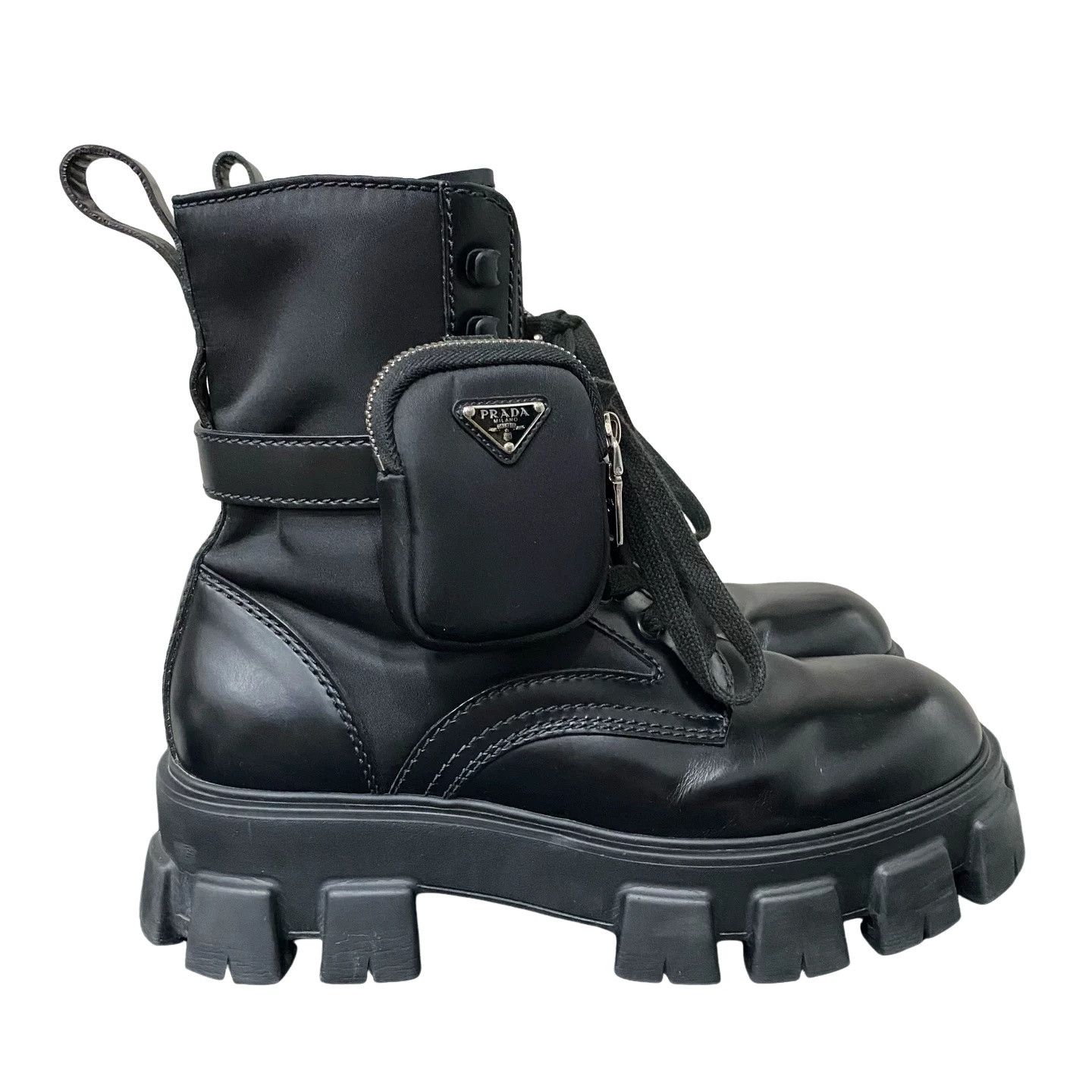 Prada Prada Monolith Pouch Combat Boots Size 8 Size US 8 / EU 41 - 1 Thumbnail