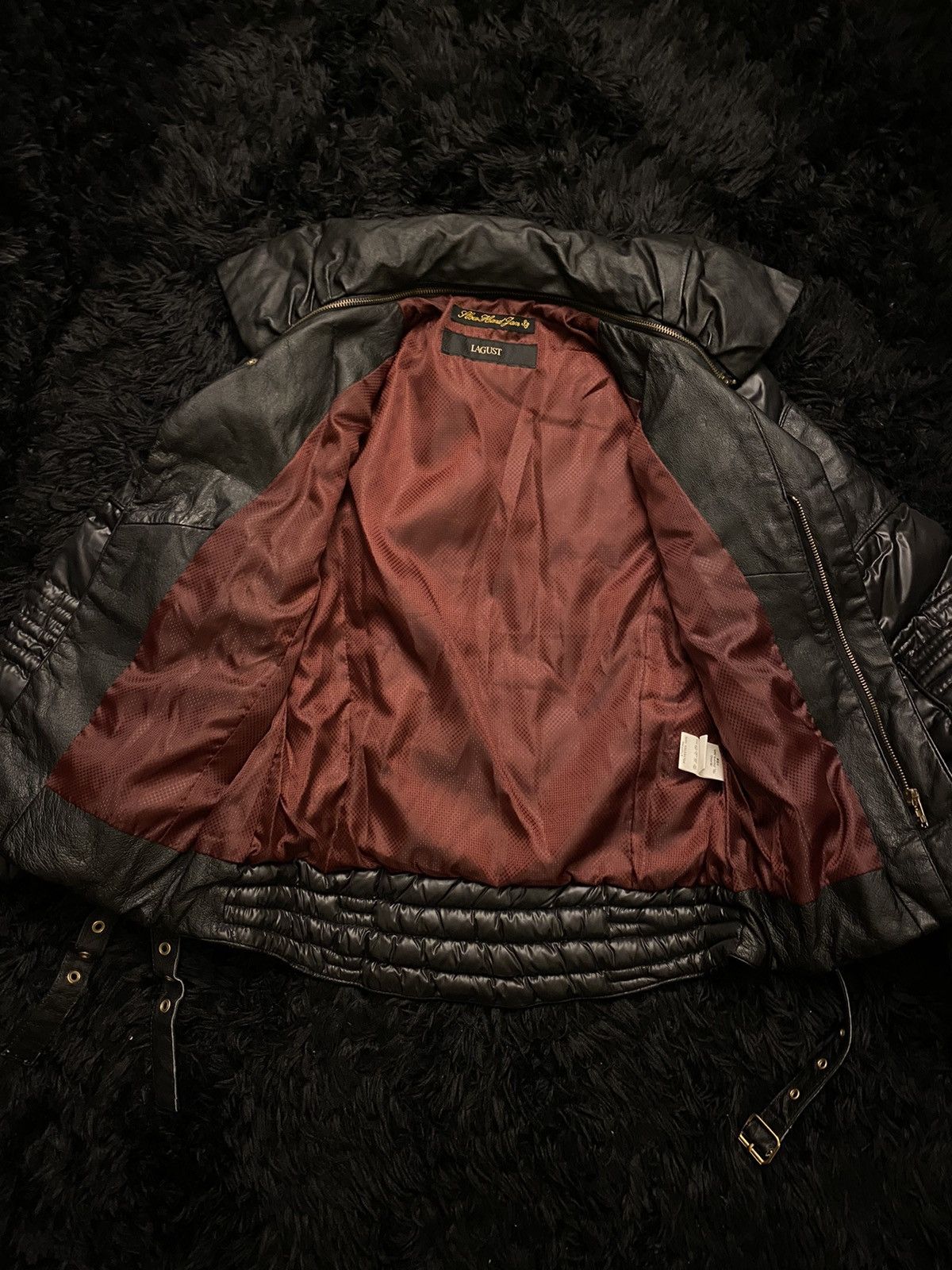 Japanese Brand Lagust Biker Pig Skin Puffer Jacket Size US S / EU 44-46 / 1 - 4 Thumbnail