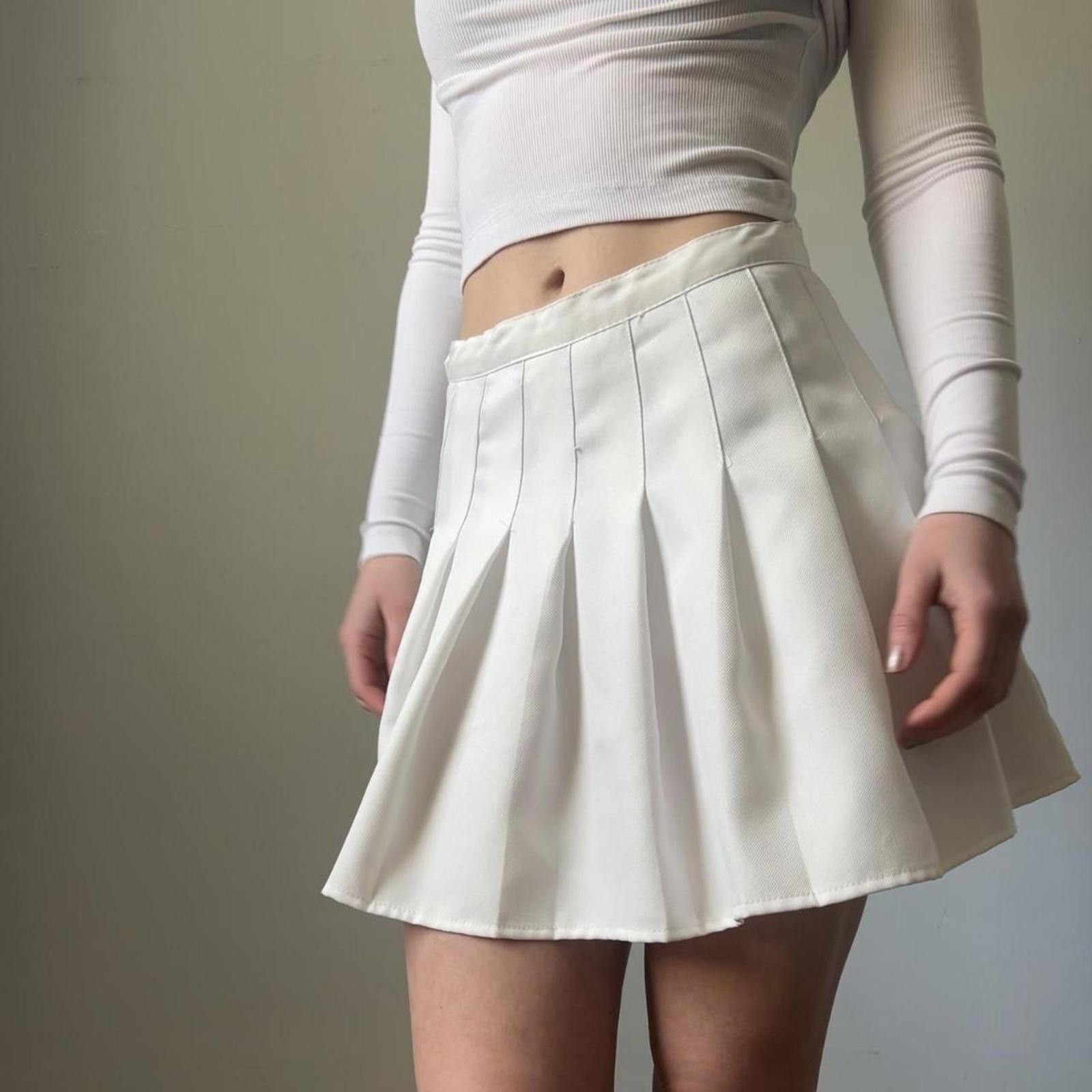 Other White preppy skater skirt Size 32" / US 10 / IT 46 - 4 Thumbnail