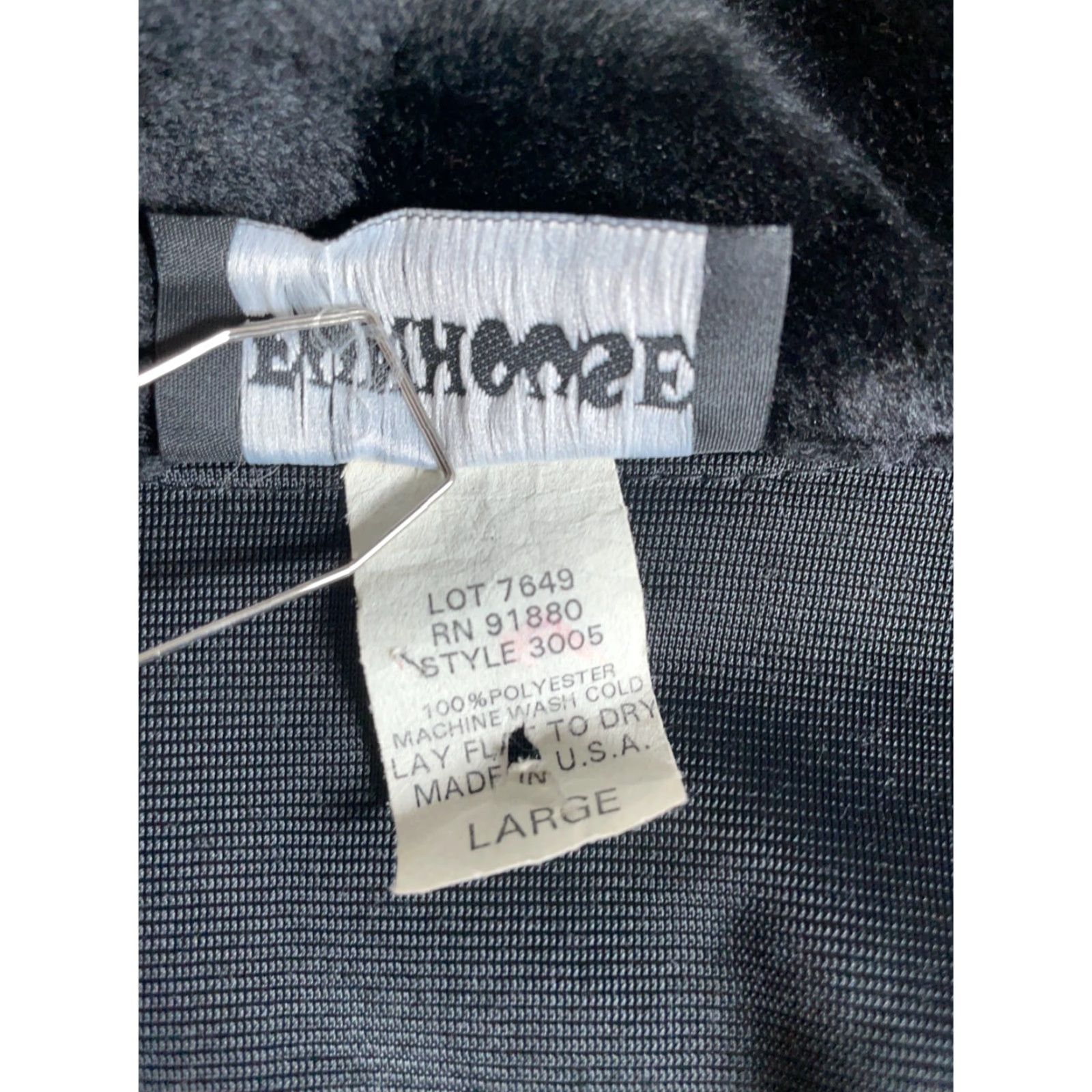 Velour VINTAGE Funhouse 90s Velour Long Shirt Shacket Women Large Black Gothic Steampunk Cosplay Grunge Shirt Womens Large Velour Shacket Size L / US 10 / IT 46 - 4 Thumbnail