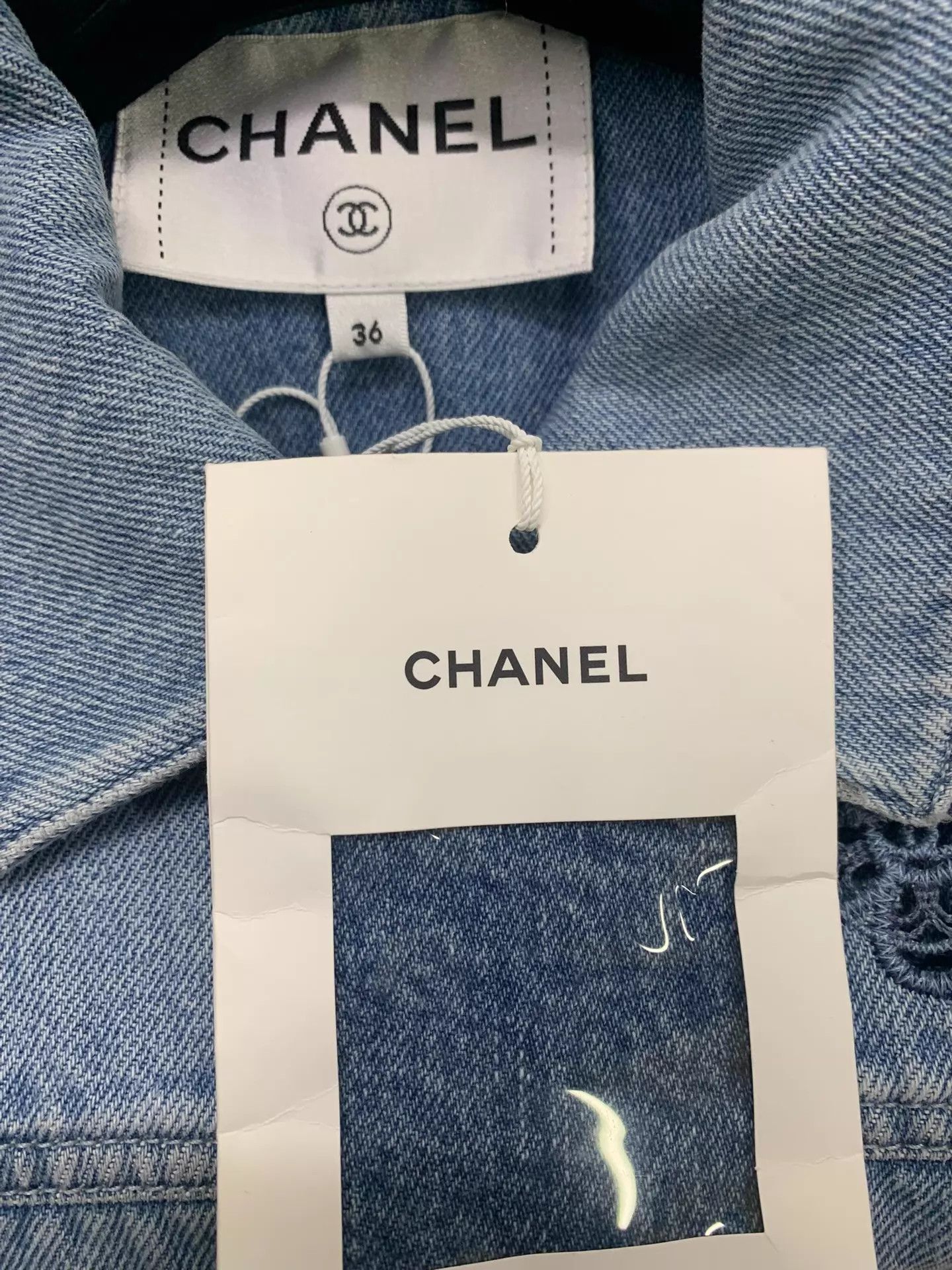 Chanel Chanel Camellia Denim Jacket Size 36 New with Tags Size XS / US 0-2 / IT 36-38 - 4 Thumbnail