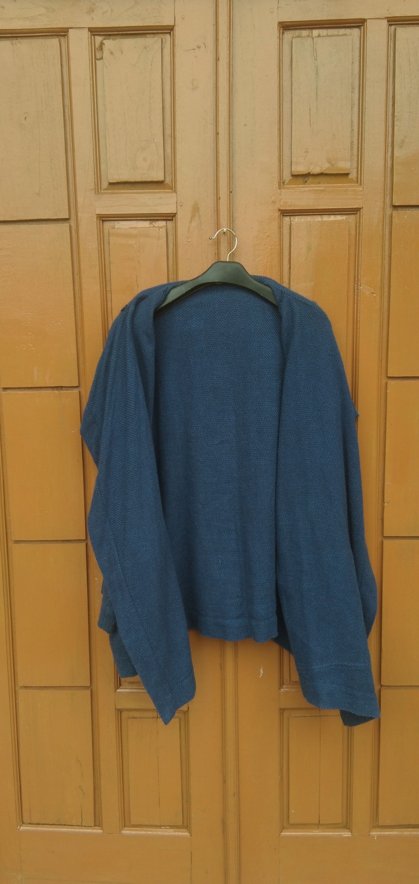 Designer × Issey Miyake Plantation long cardi blu sweater Size M / US 6-8 / IT 42-44 - 5 Thumbnail
