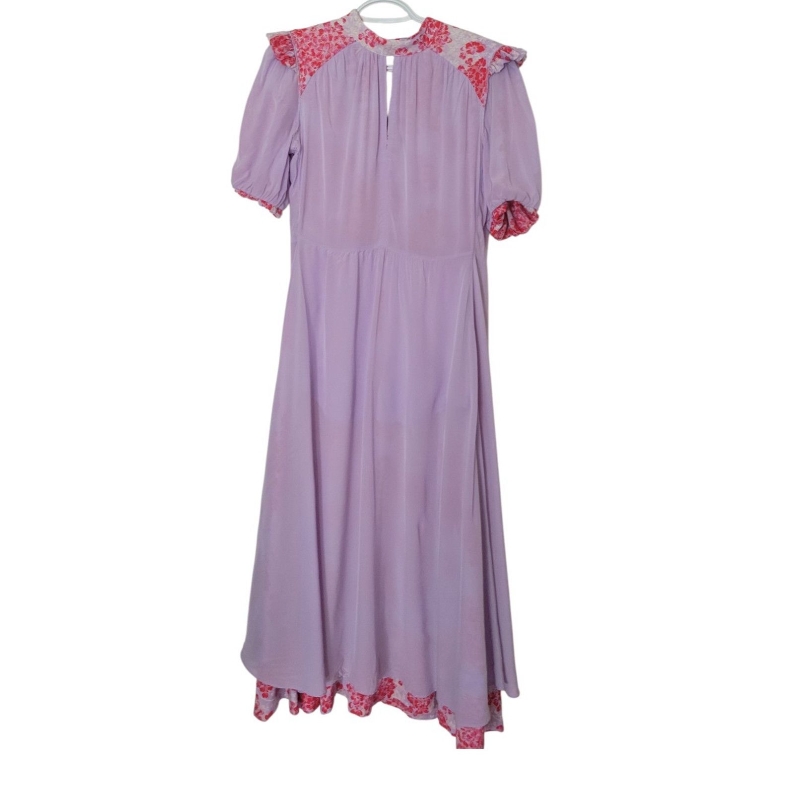ME+EM ME+EM Layered Violets Women Midi Dress With Pockets Size 6 Size M / US 6-8 / IT 42-44 - 5 Thumbnail