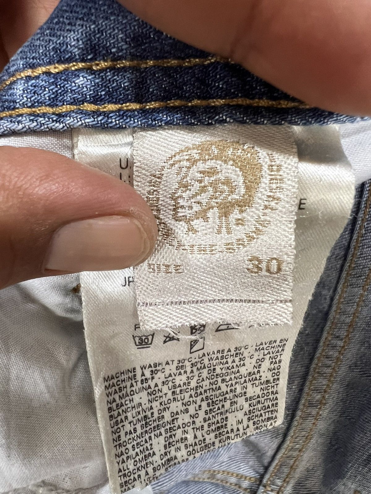 Diesel 🔥Vintage Diesel Industry Cropped Distressed Denim Size US 33 - 16 Thumbnail