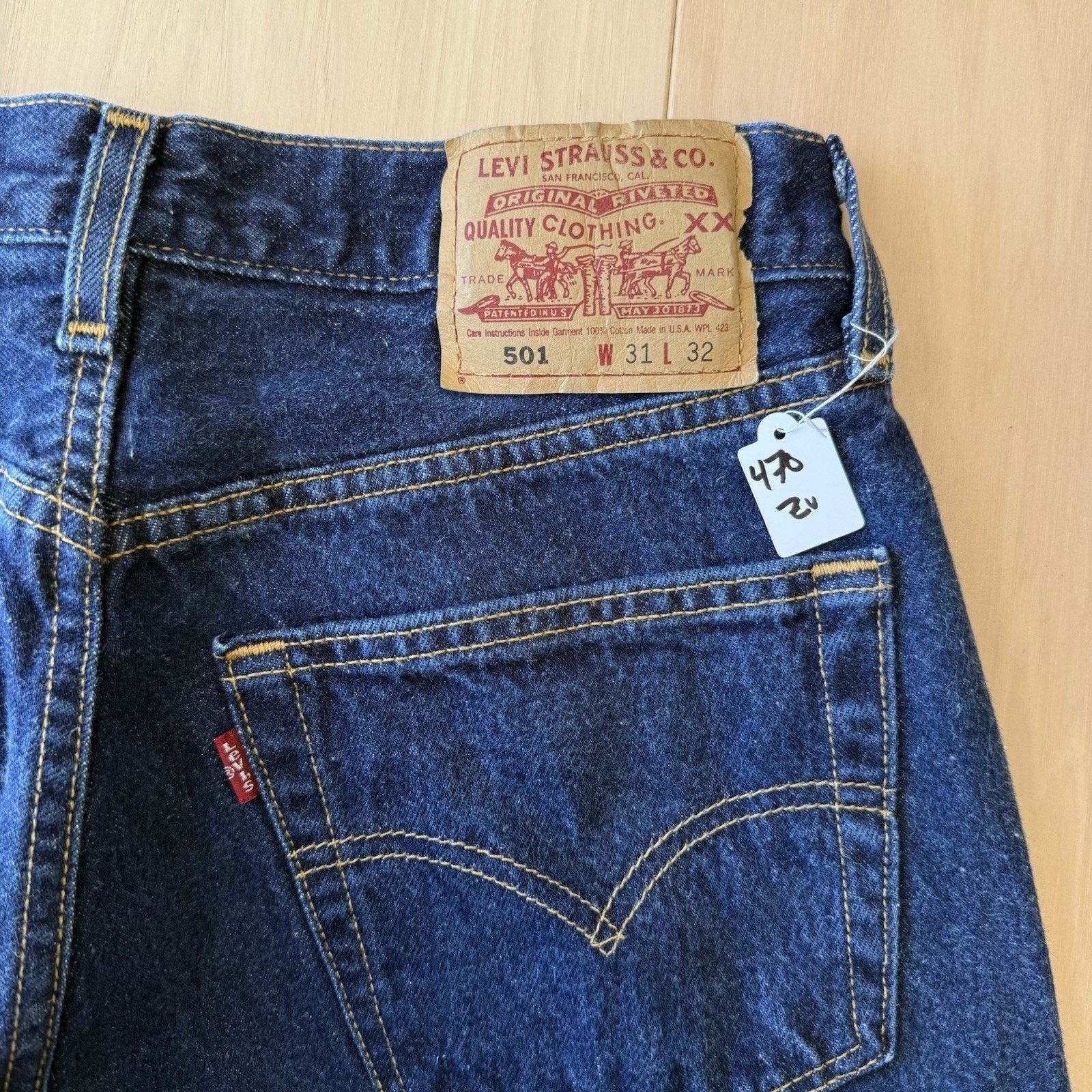 Levi's × Vintage Vintage Levis 501 Jeans 28 Blue Made In USA 90s Straight Leg Size US 28 / EU 44 - 9 Thumbnail
