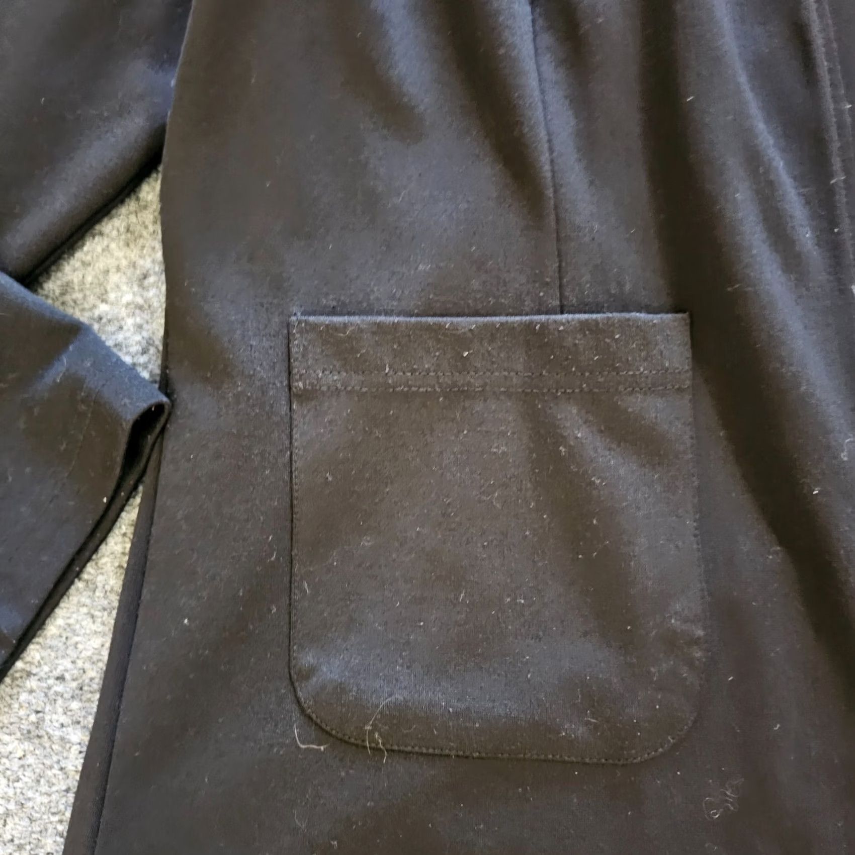 Vintage Vermont Country Store Cardigan Womens 1X Black Open Front Long Sleeve Pocket Sweater Cardigan Womens Black 1X Ladles Size XL / US 12-14 / IT 48-50 - 5 Thumbnail