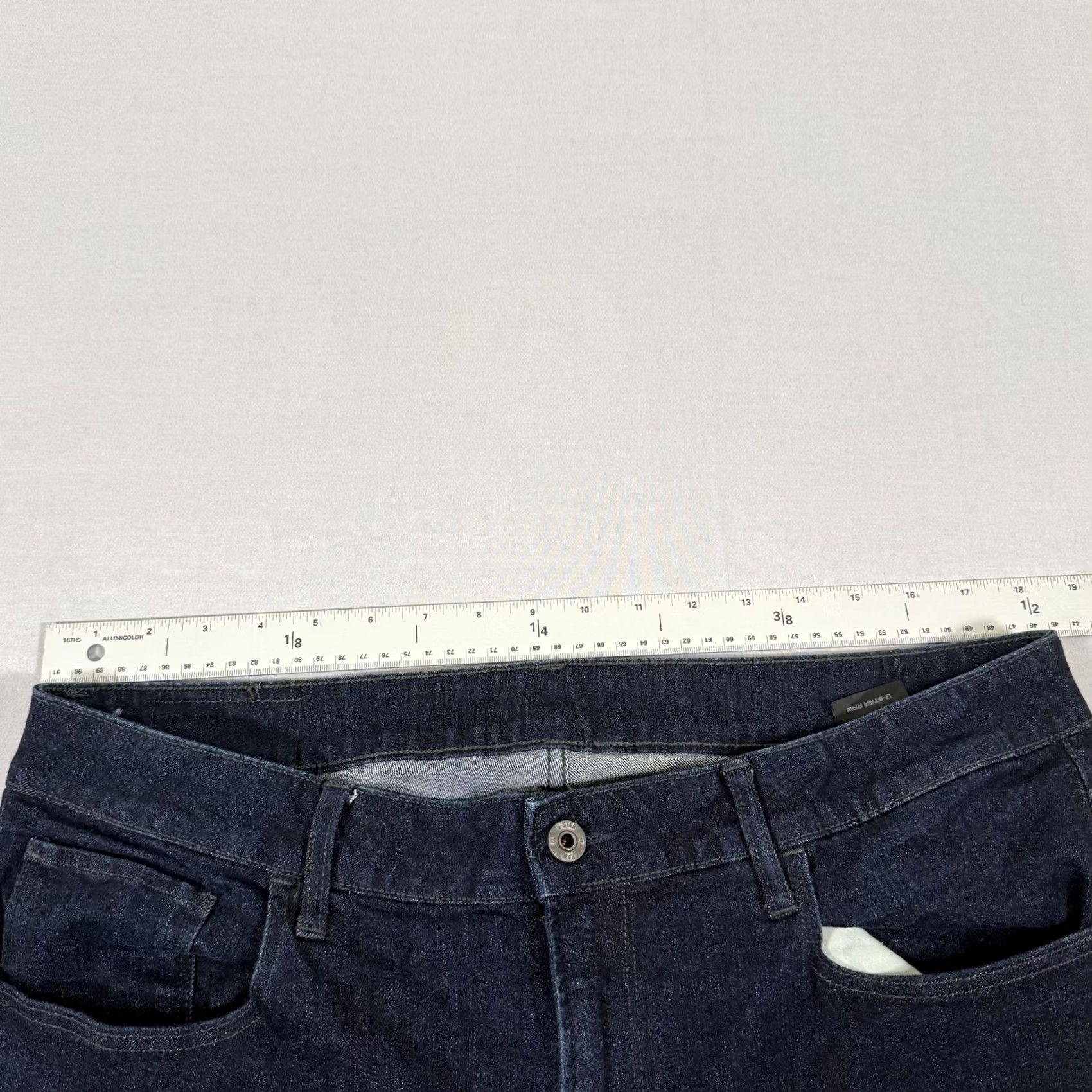 G-Star G-Star Jeans Mens 36x30 Blue Deconstructed Slim Straight Denim Pants Stretch Raw Jeans Size US 36 / EU 52 - 6 Thumbnail