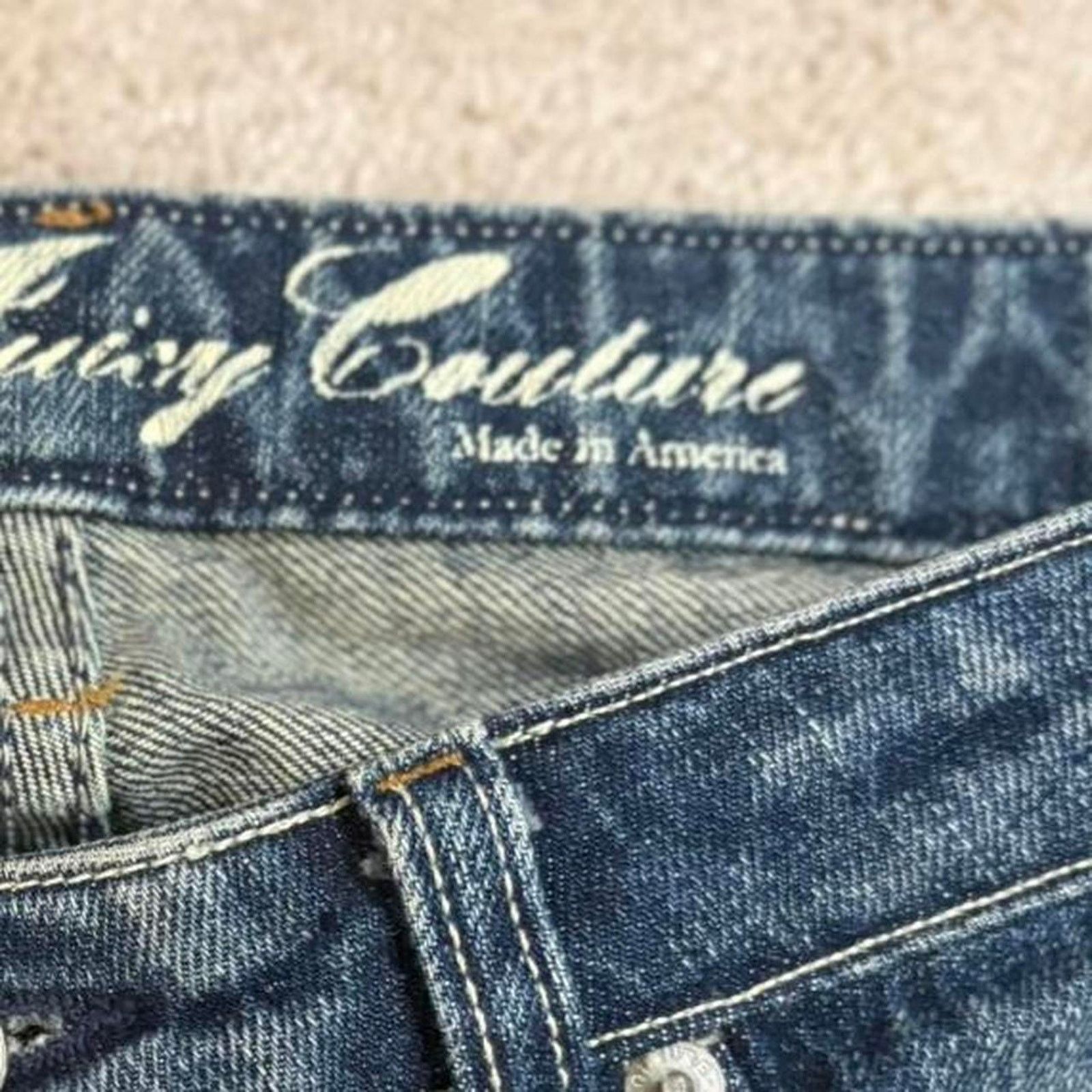 Juicy Couture Vintage womens juicy couture low wasted archive jeans 26 Size 26" / US 2 / IT 38 - 3 Thumbnail