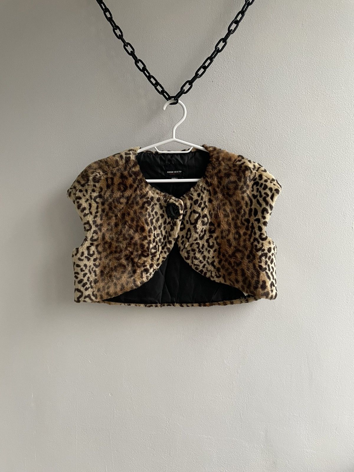 Miss Sixty Miss Sixty Vest Jacket Leopard Pattern Print Y2K Avant Garde Size S / US 4 / IT 40 - 1 Thumbnail