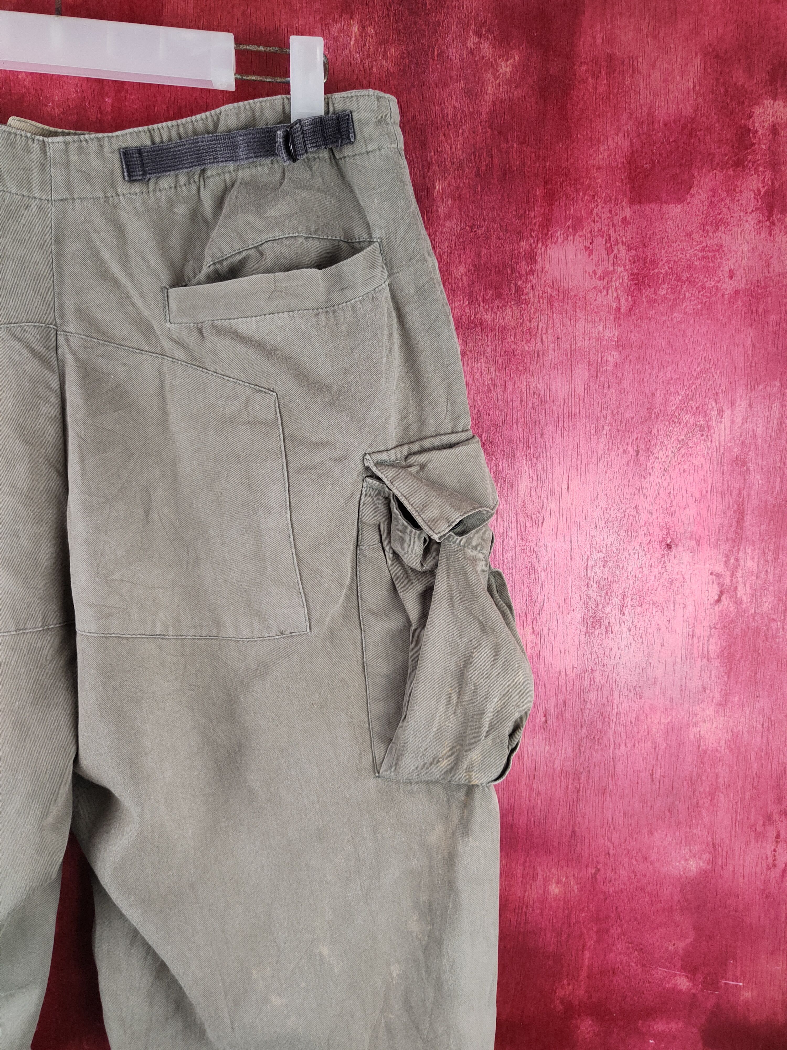 Japanese Brand VINTAGE Gueho Wear Dark Olive Faded Cargo Pants N#33 Size US 32 / EU 48 - 11 Thumbnail