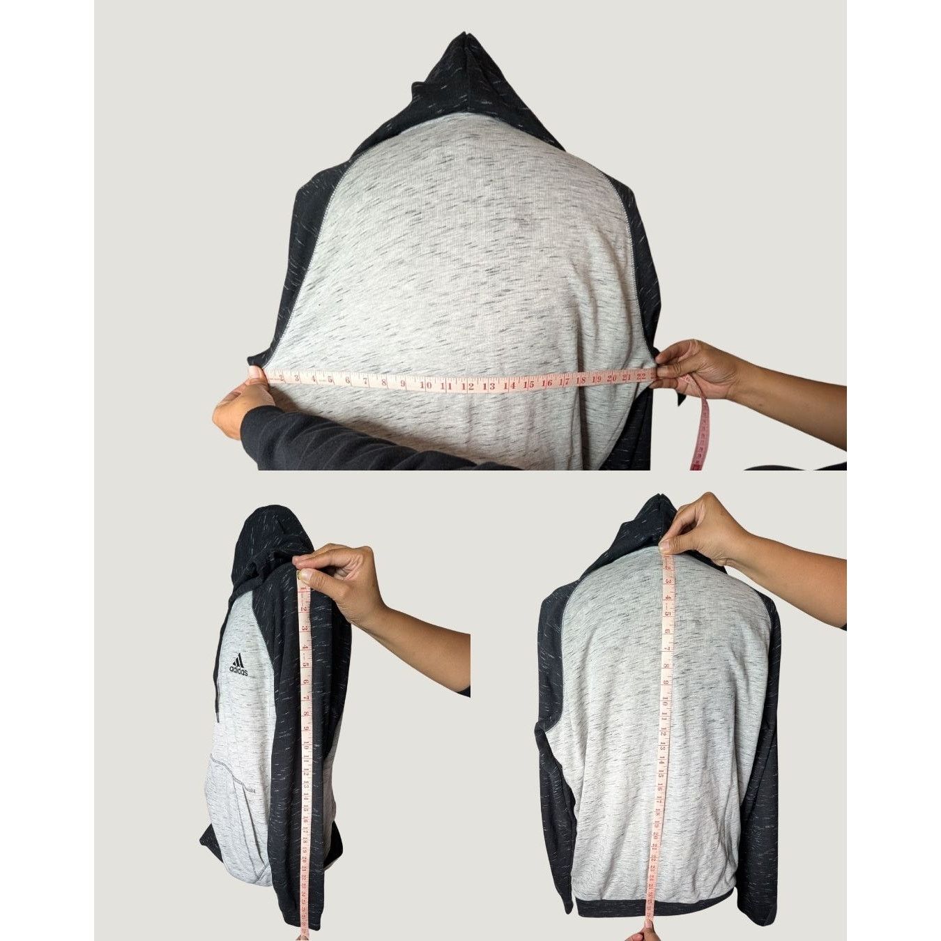 Adidas Adidas Essentials Mélange Small Logo Hoodie Full Zip Jacket Size US XL / EU 56 / 4 - 8 Thumbnail