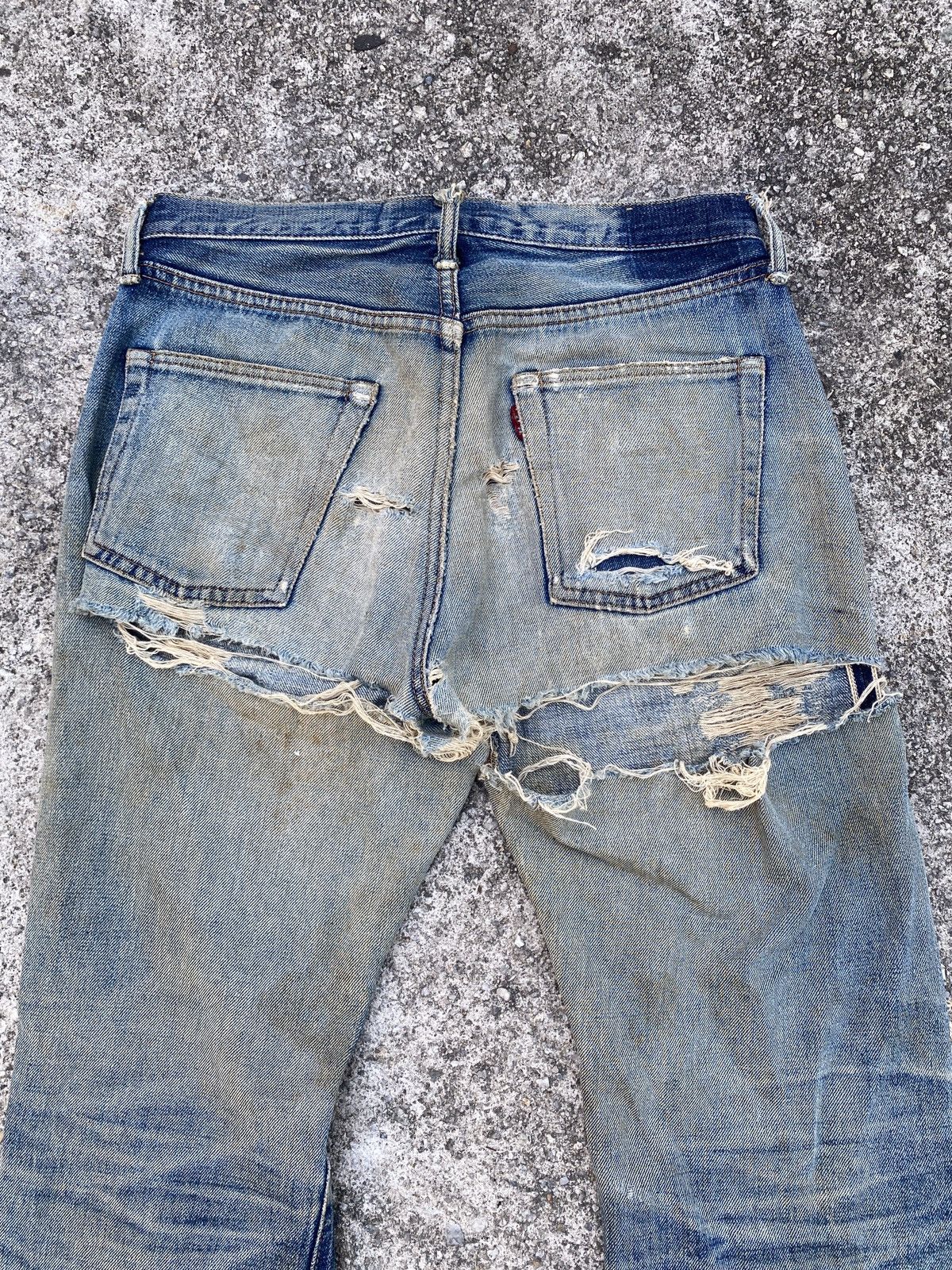 Denime Denime Japan Thrashed Distressed Selvedge Denim Size US 30 / EU 46 - 15 Thumbnail