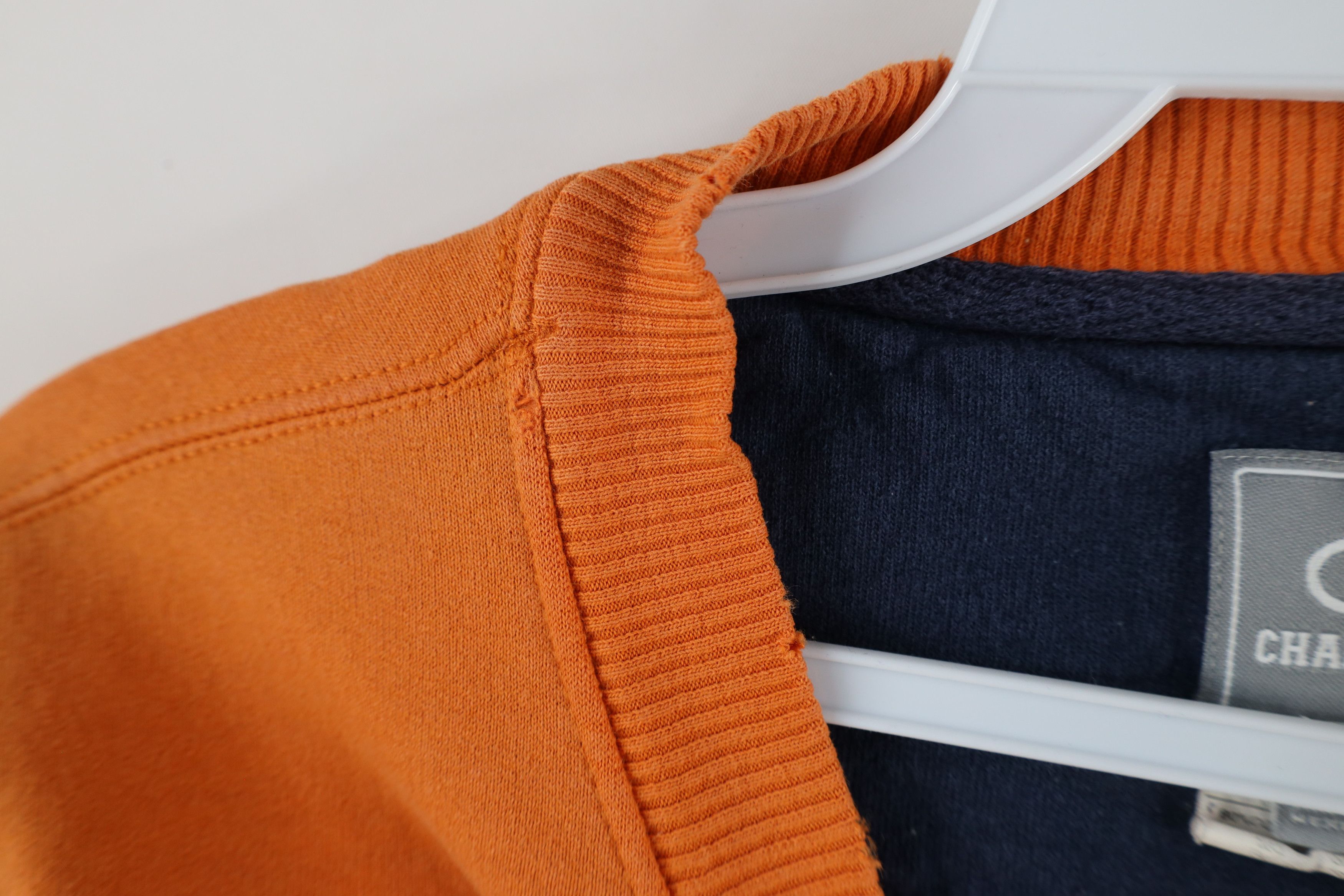Champion × Vintage Vintage 90s Champion Boxy Fit Crewneck Sweatshirt Orange Size US M / EU 48-50 / 2 - 7 Thumbnail