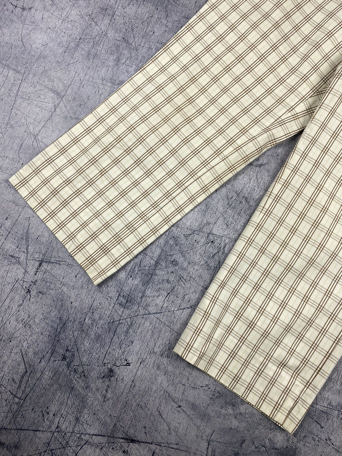 Burberry × Vintage Vintage Burberry Nowa Check Cropped Pants Checkered Size 27" / US 4 / IT 40 - 4 Thumbnail