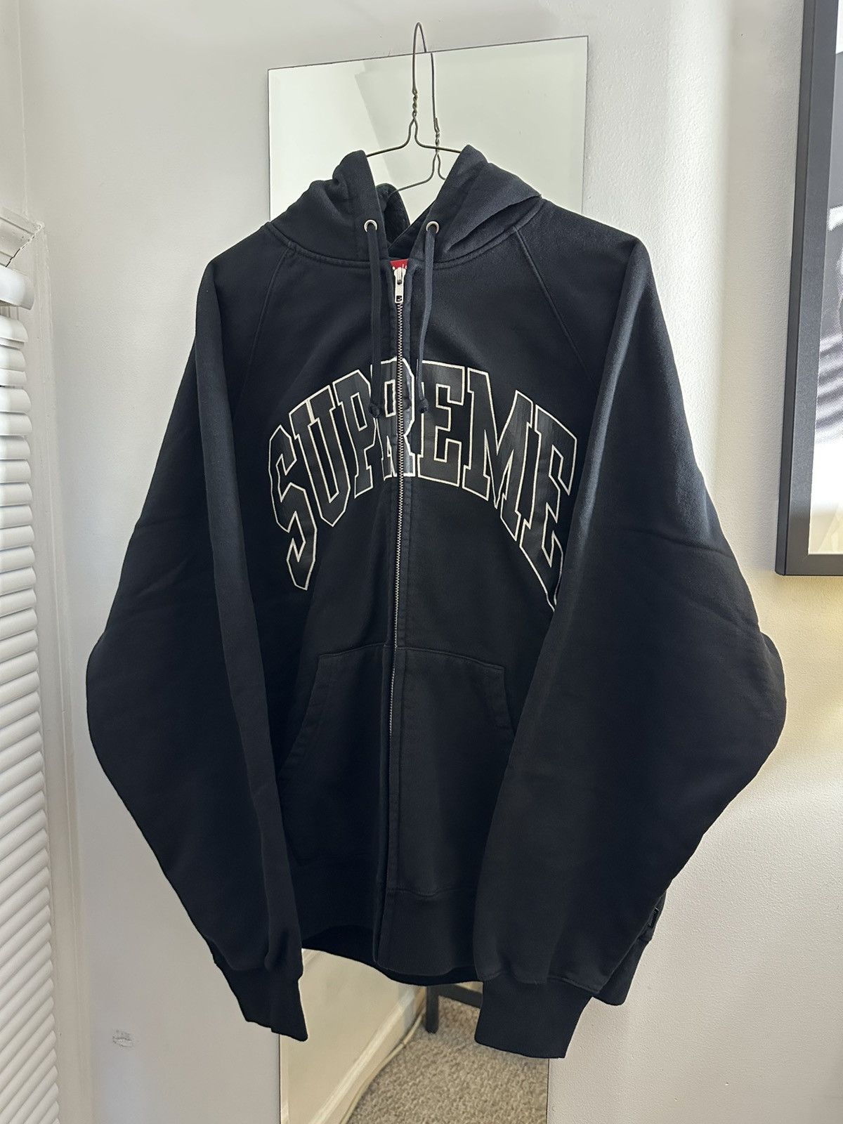 Supreme Supreme Raglan Zip Up Hoodie Sweatshirt Size US L / EU 52-54 / 3 - 1 Thumbnail