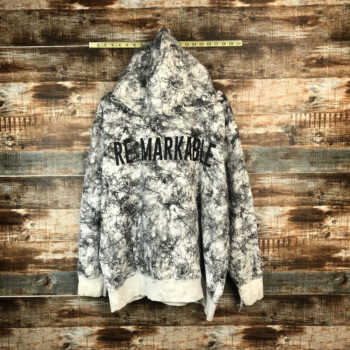 Japanese Brand Beamere White camo ripped sweatshirt Hoodie #A2031 Size US XL / EU 56 / 4 - 1 Thumbnail