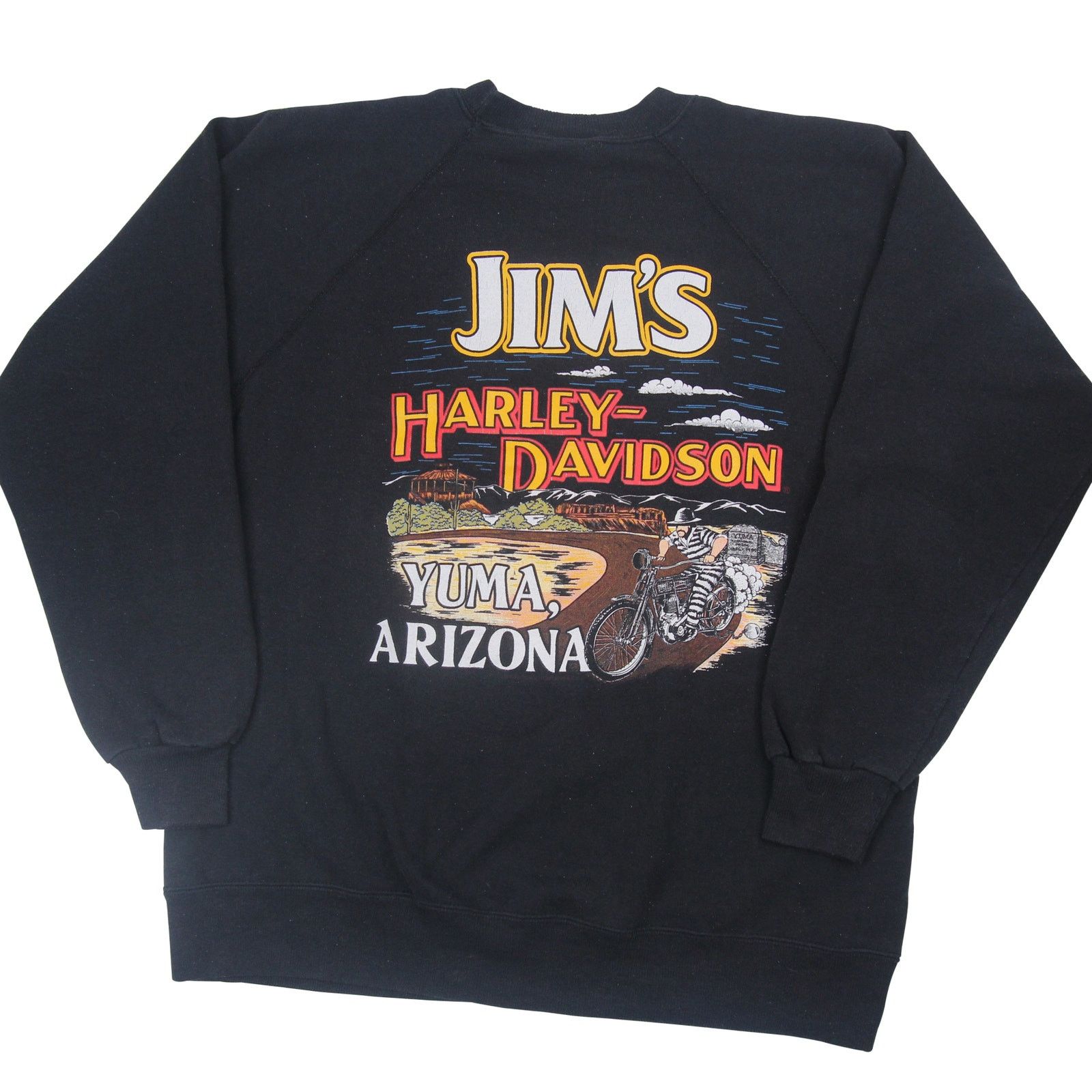 Harley Davidson × Vintage Vintage Harley Davidson Vtwin Eagle Crest Graphic Sweatshirt Size US L / EU 52-54 / 3 - 3 Thumbnail