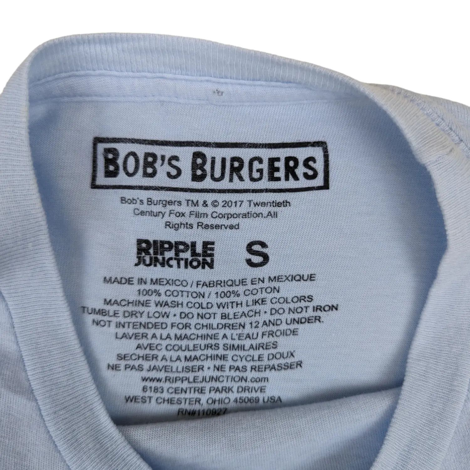 Ripple Junction RIPPLE JUNCTION 2017 Bob's Burber Butts Big Image T-Shirt Size US S / EU 44-46 / 1 - 6 Thumbnail