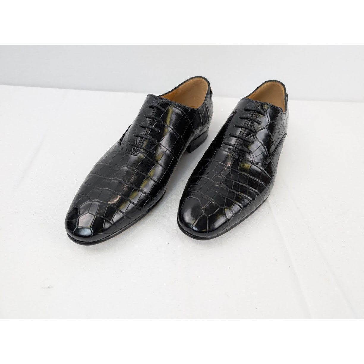 Gucci o1rshd1 Croco Niloticus Shoes in Black Size US 10.5 / EU 43-44 - 8 Thumbnail