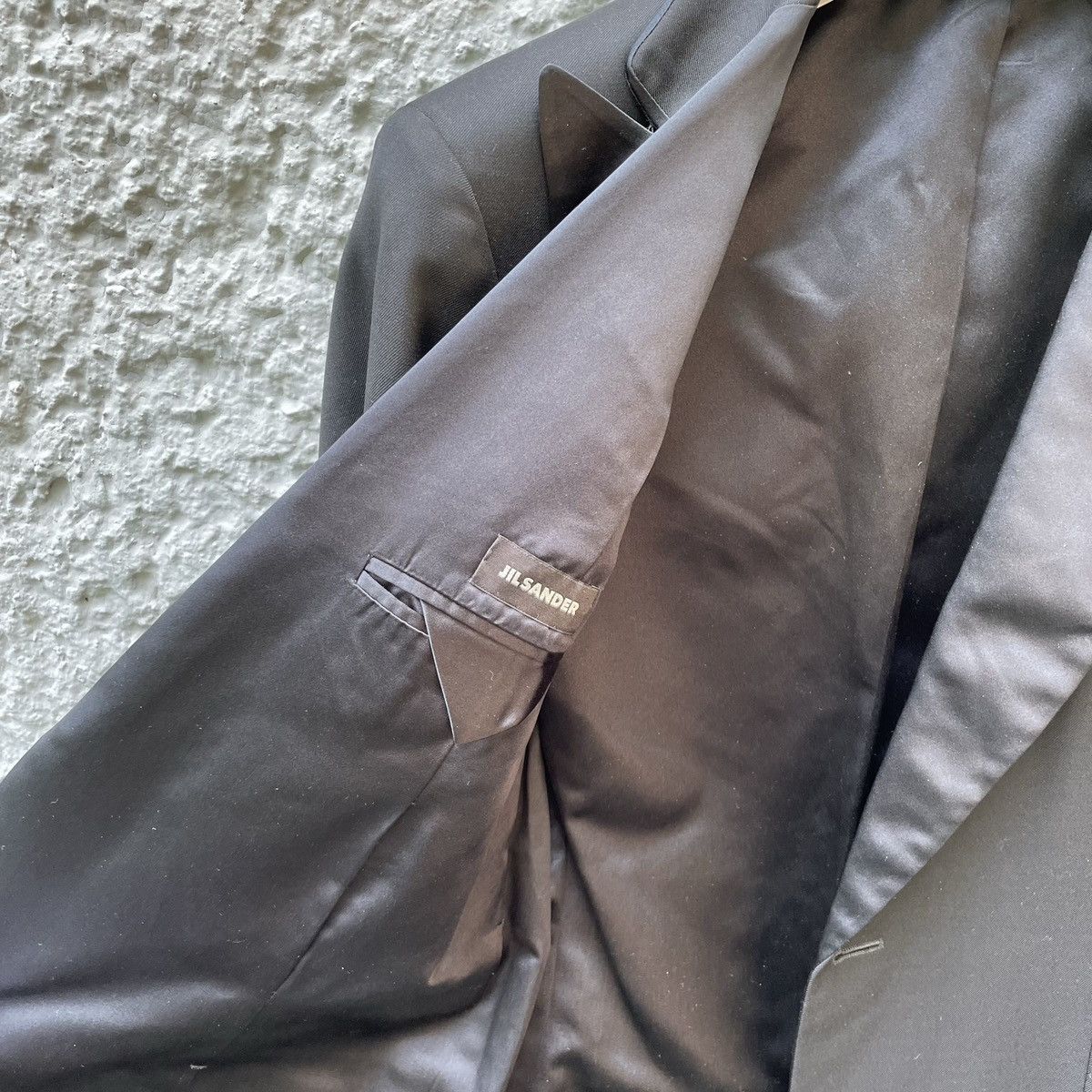 Jil Sander Jil Sander Black Tuxedo Suit Blazer Trousers Pants Size 46S - 8 Thumbnail
