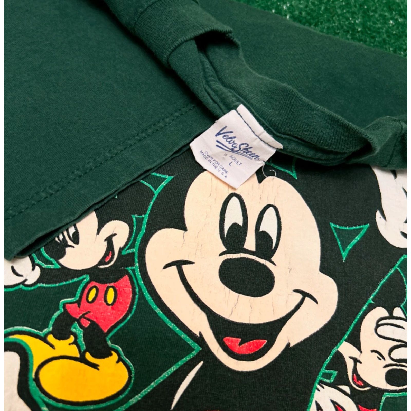 Disney VINTAGE Disney Shirt Mens Size Large Mickey Mouse Cartoon 90s 1990s USA VTG Size US L / EU 52-54 / 3 - 2 Thumbnail