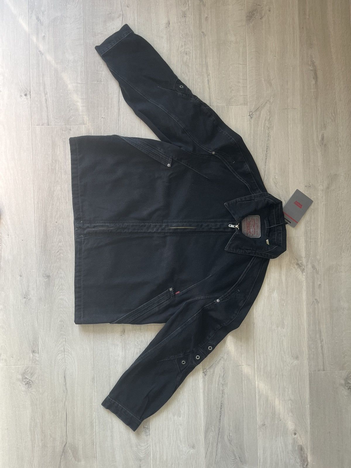 Kiko Kostadinov × Levi's Levi’s® x Kiko Kostadinov Denim Jacket Black XL NEW Size US XL / EU 56 / 4 - 3 Thumbnail