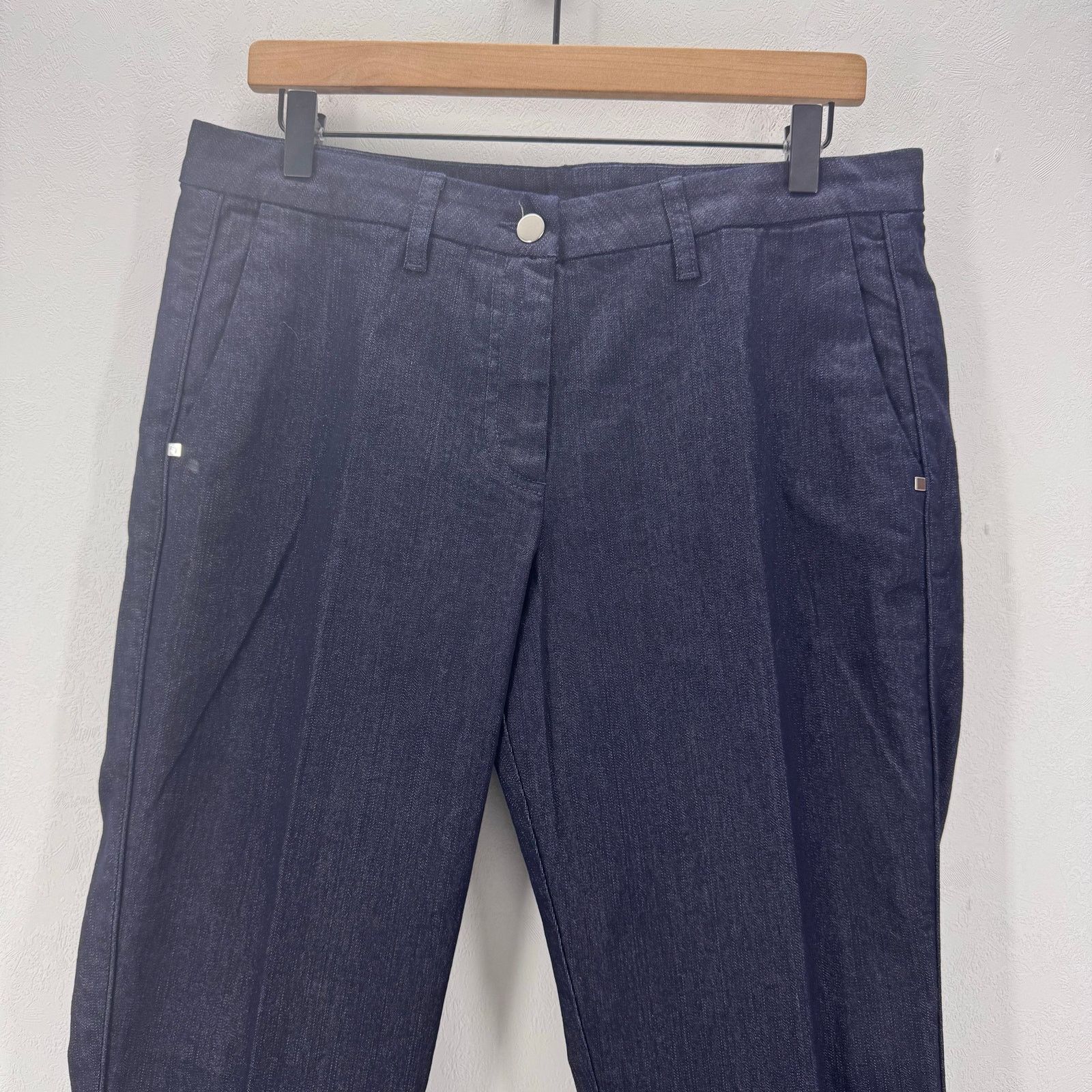 Marina Rinaldi NWT Marina Rinaldi Idillico Dark Navy Denim Pant sz 8 Casual Size 30" / US 8 / IT 44 - 3 Thumbnail