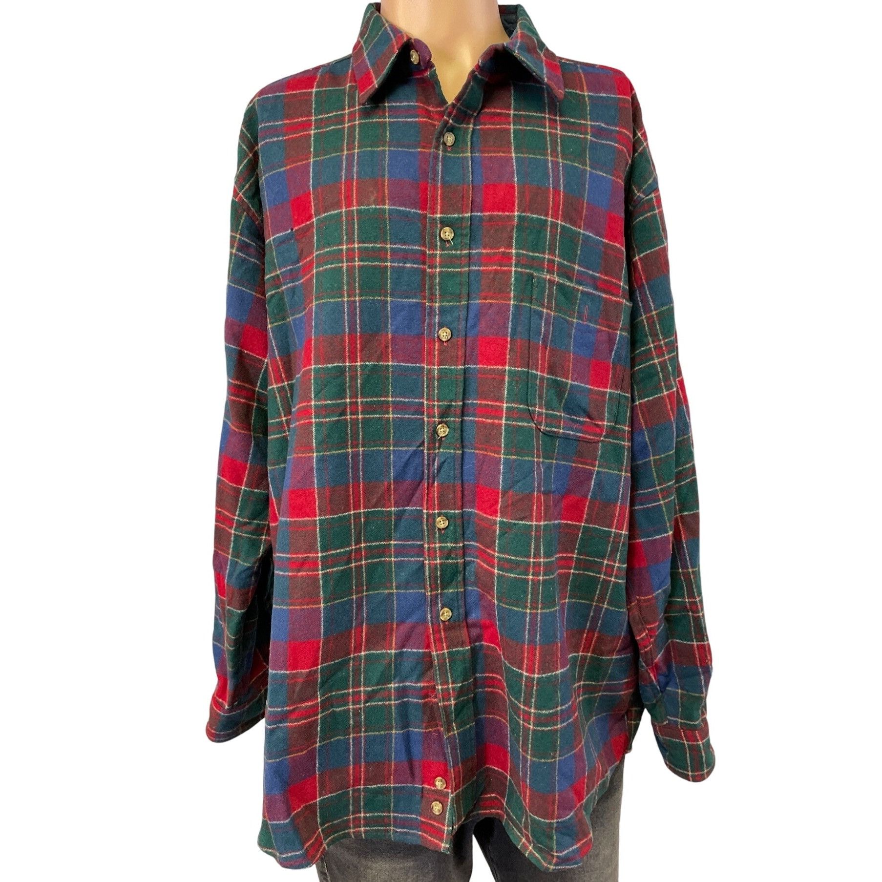 Pendleton Pendleton Men's Red Plaid Wool Long Sleeve Button up Shirt X Size US XL / EU 56 / 4 - 1 Thumbnail