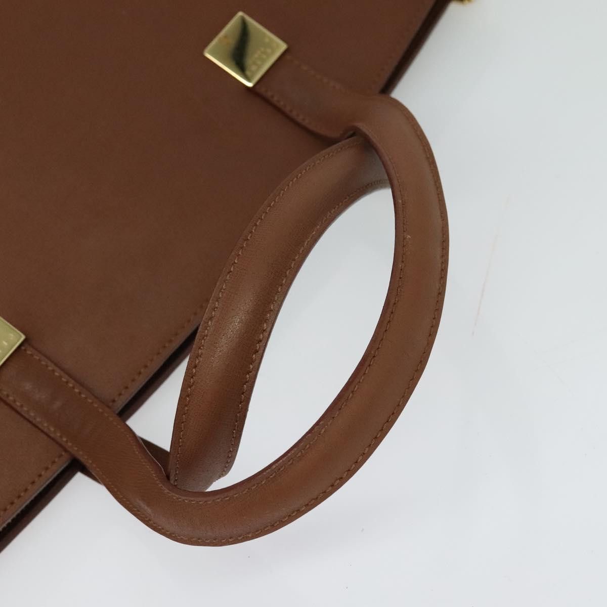 Celine CELINE Hand Bag Leather Brown Gold Size ONE SIZE - 7 Thumbnail