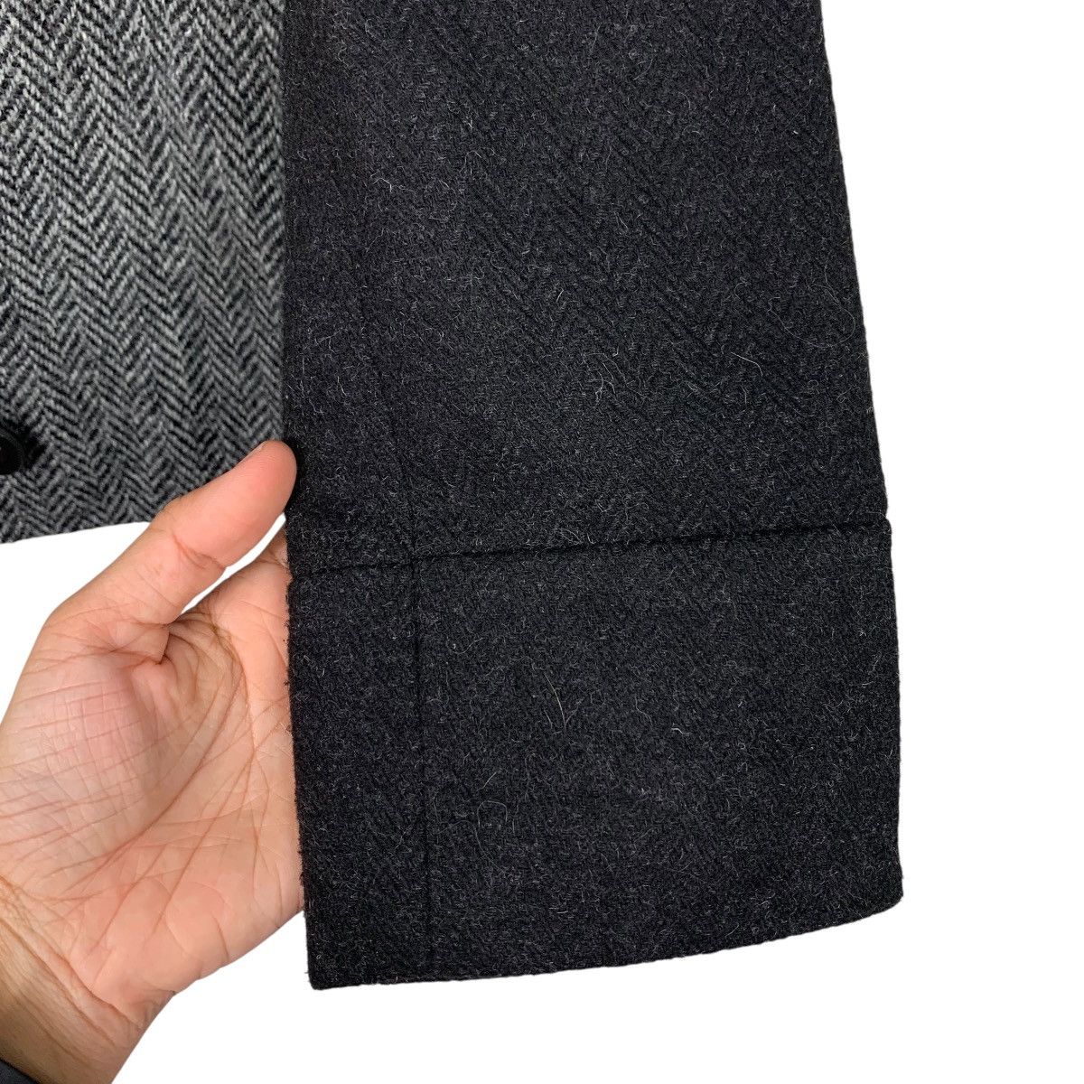 Harris Tweed SEVENDAYS SUNDAY X HARRIS TWEED Herringbone Coat #2596-C117 Size L / US 10 / IT 46 - 13 Thumbnail