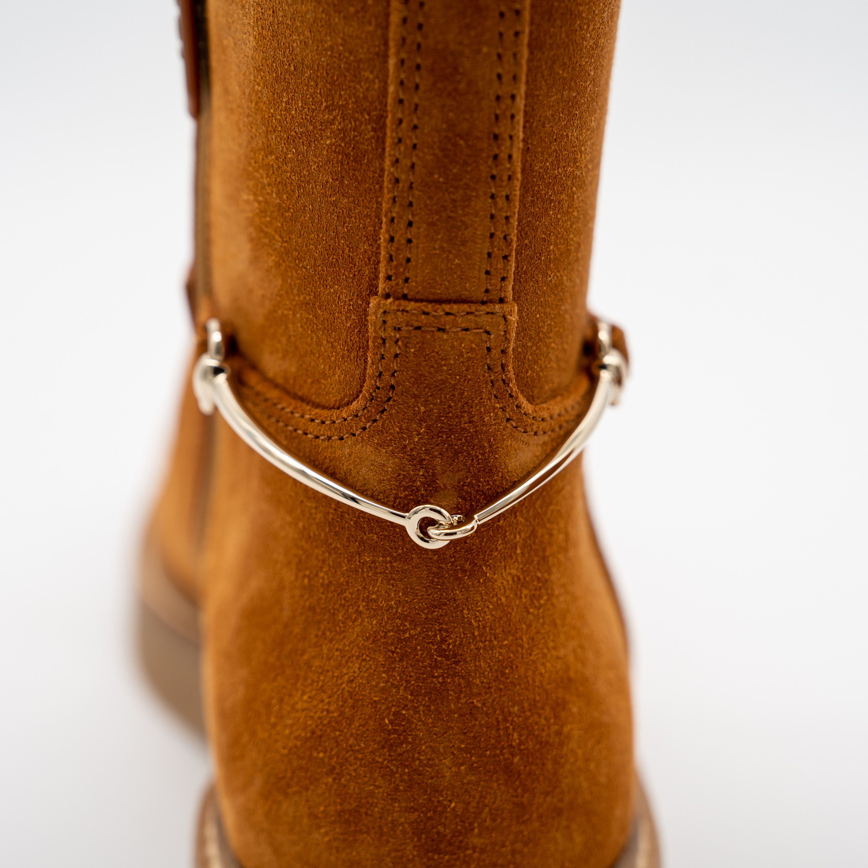 Gucci 40G Gucci Slim Horsebit Brown Suede Ankle Boots Booties Size US 10 / IT 40 - 8 Thumbnail
