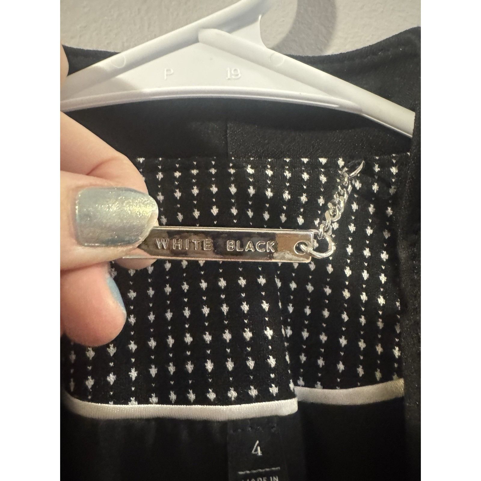 Other White & Black Blazer Size 4 Jacket Size S / US 4 / IT 40 - 5 Thumbnail