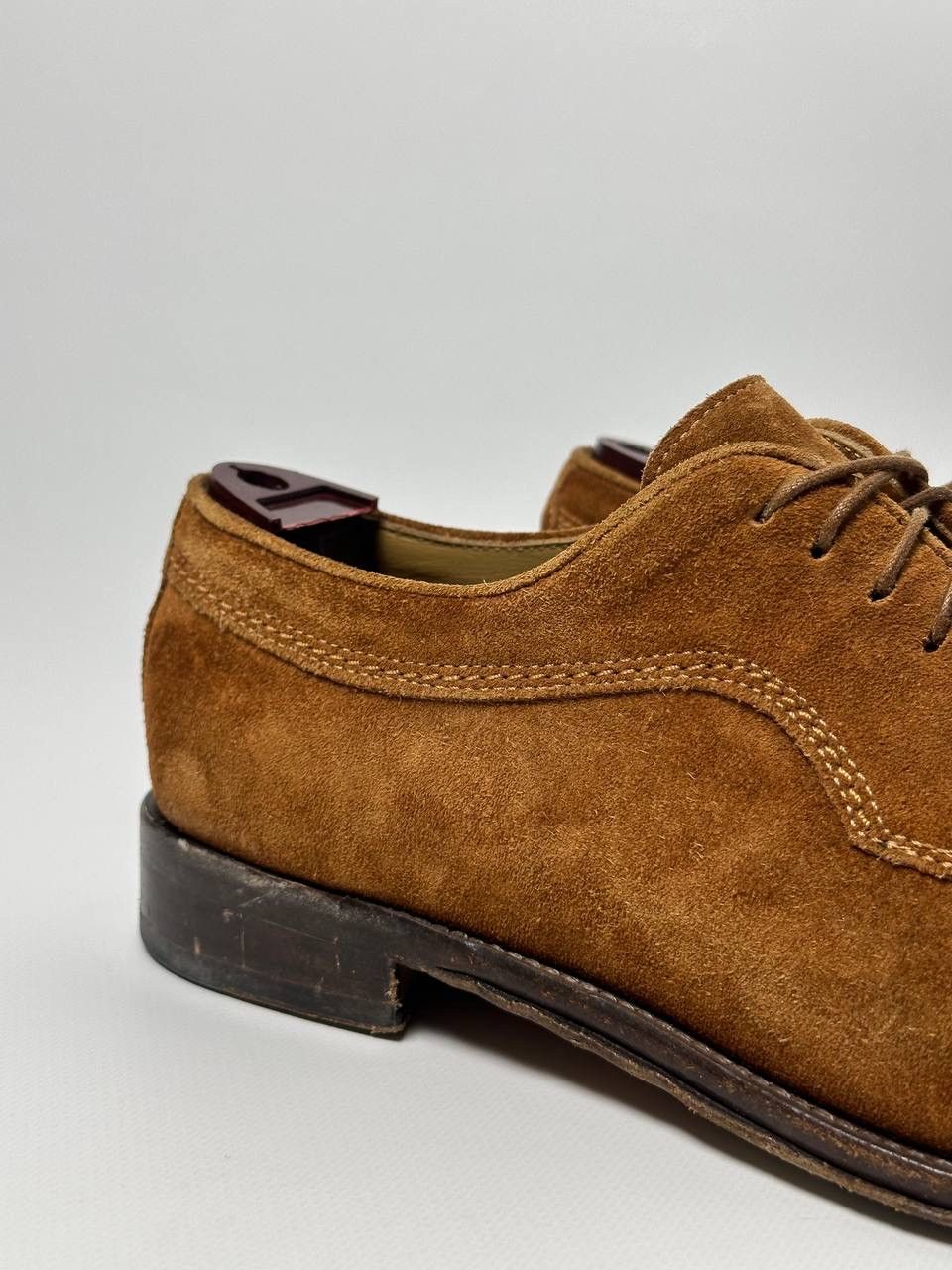 Corvari Brown Suede HandMade Italy Oxford Dress Shoes