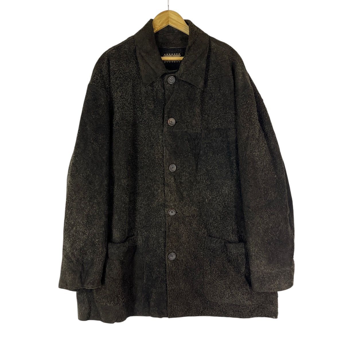 Fendi Vintage Fendi Club Suede Leather Chore Coat Made In Italy Size US XL / EU 56 / 4 - 1 Thumbnail