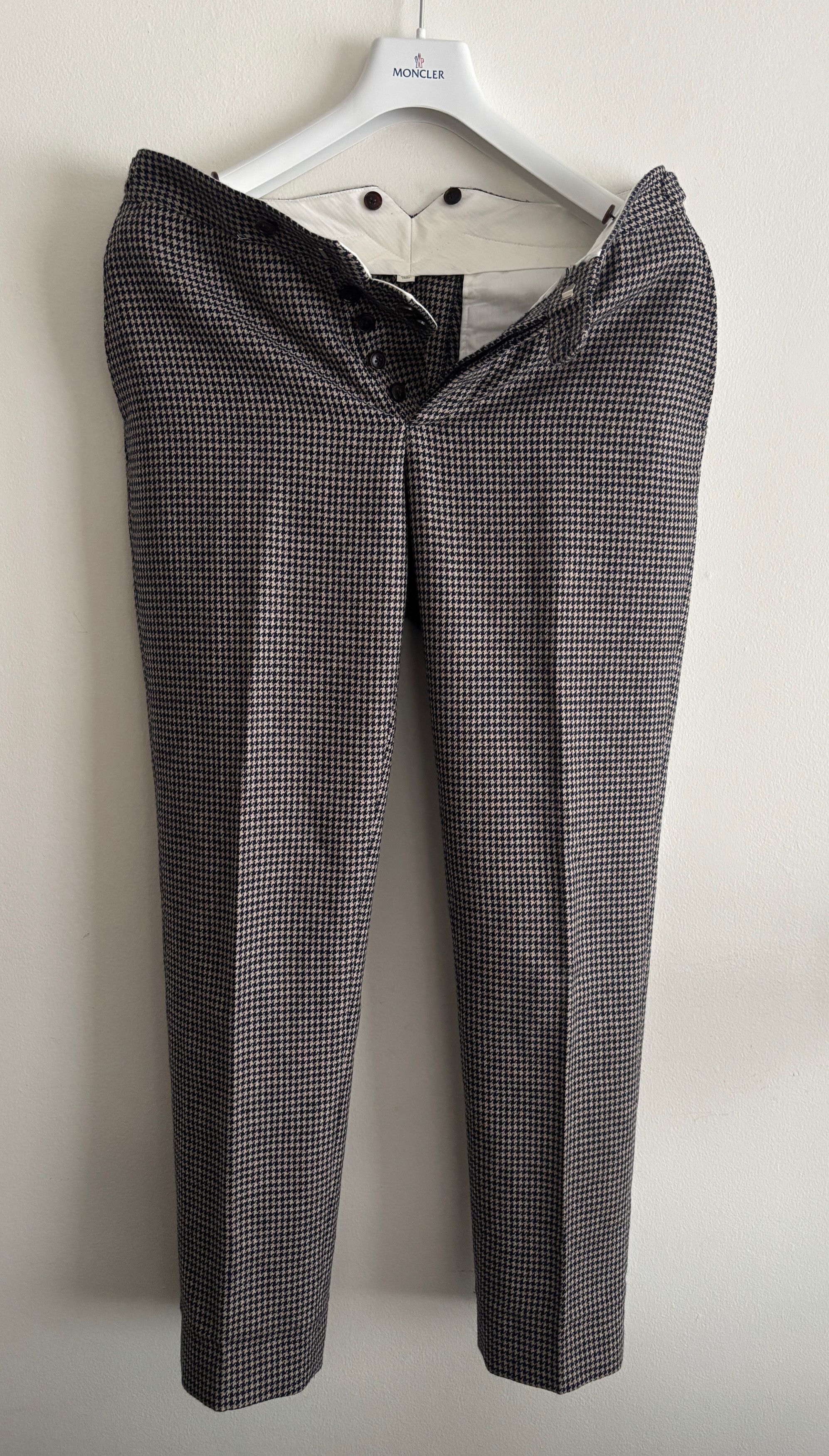 Suitsupply $295 Wool Cashmere Trousers/ Pants- Beige/Navy - 30 Size US 30 / EU 46 - 5 Thumbnail