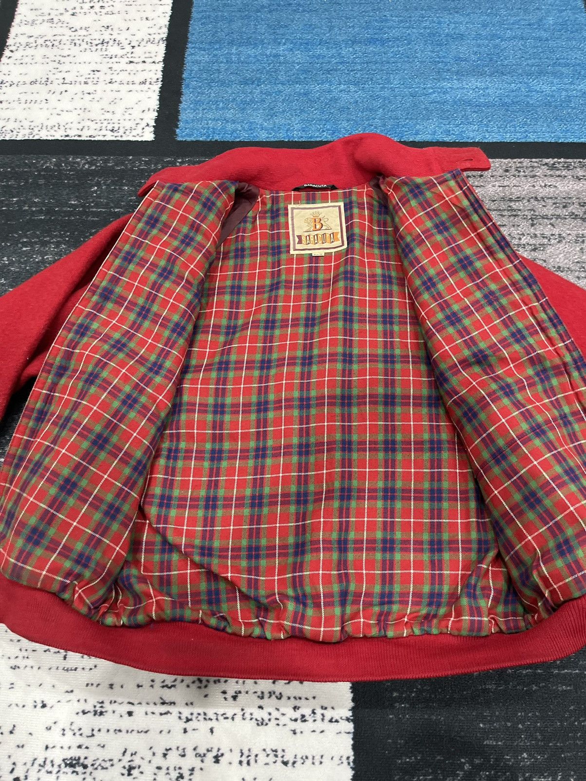 VINTAGE BARACUTA G-40 WOOL HARRINGTON JACKET