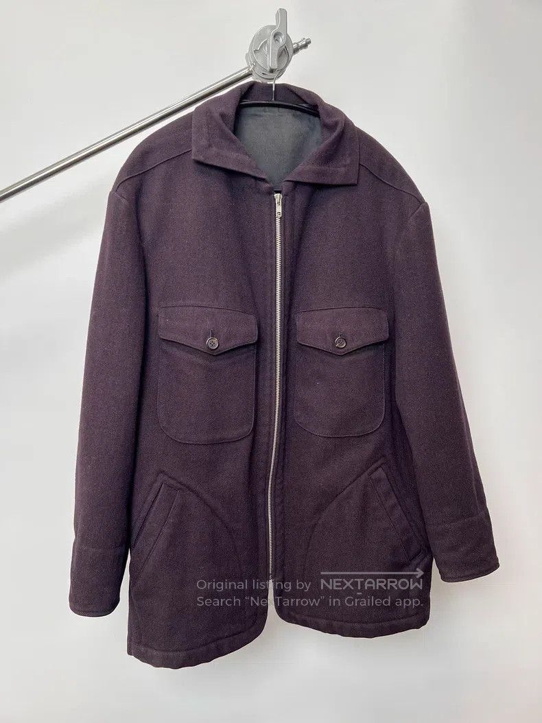 Yohji Yamamoto YOHJI YAMAMOTO Purple Wool Blend Coat Size US L / EU 52-54 / 3 - 2 Thumbnail