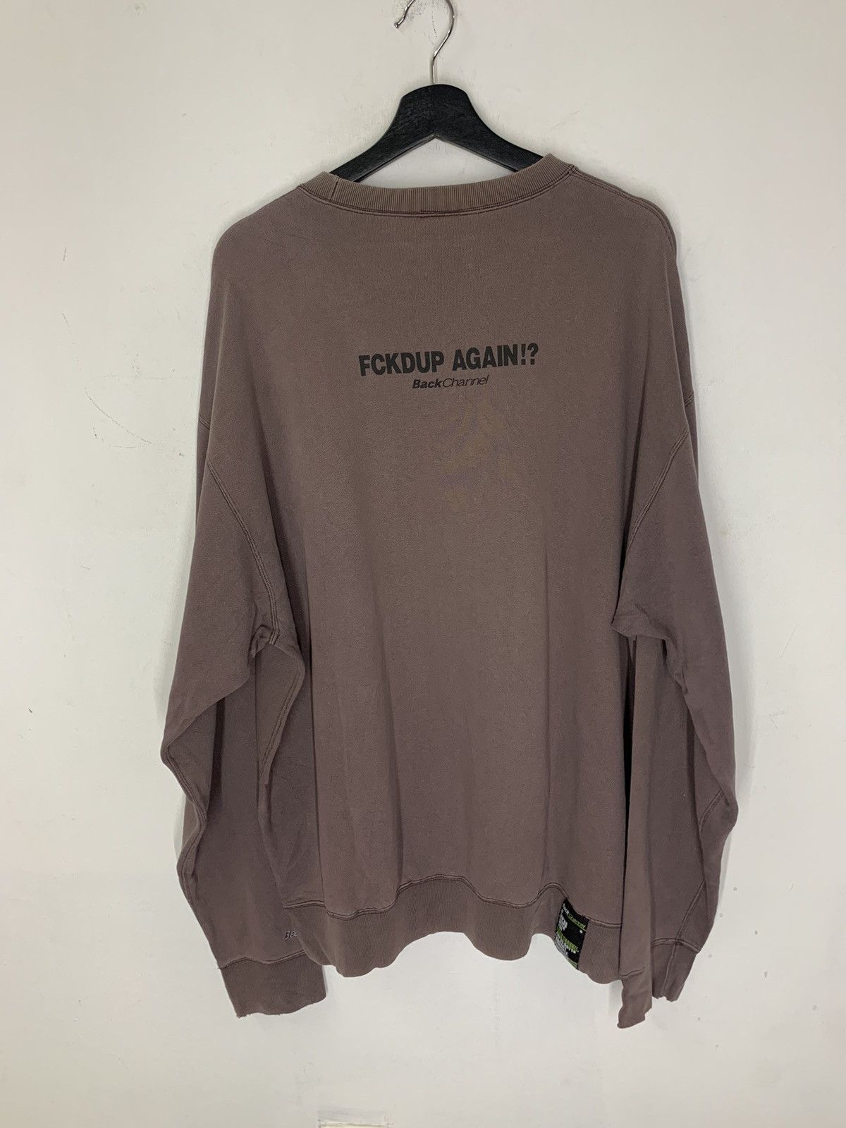 Hysteric Glamour × Japanese Brand Back Channel The Stoned ‘FCKDUP AGAIN? Sweatshirt Size US XL / EU 56 / 4 - 2 Thumbnail