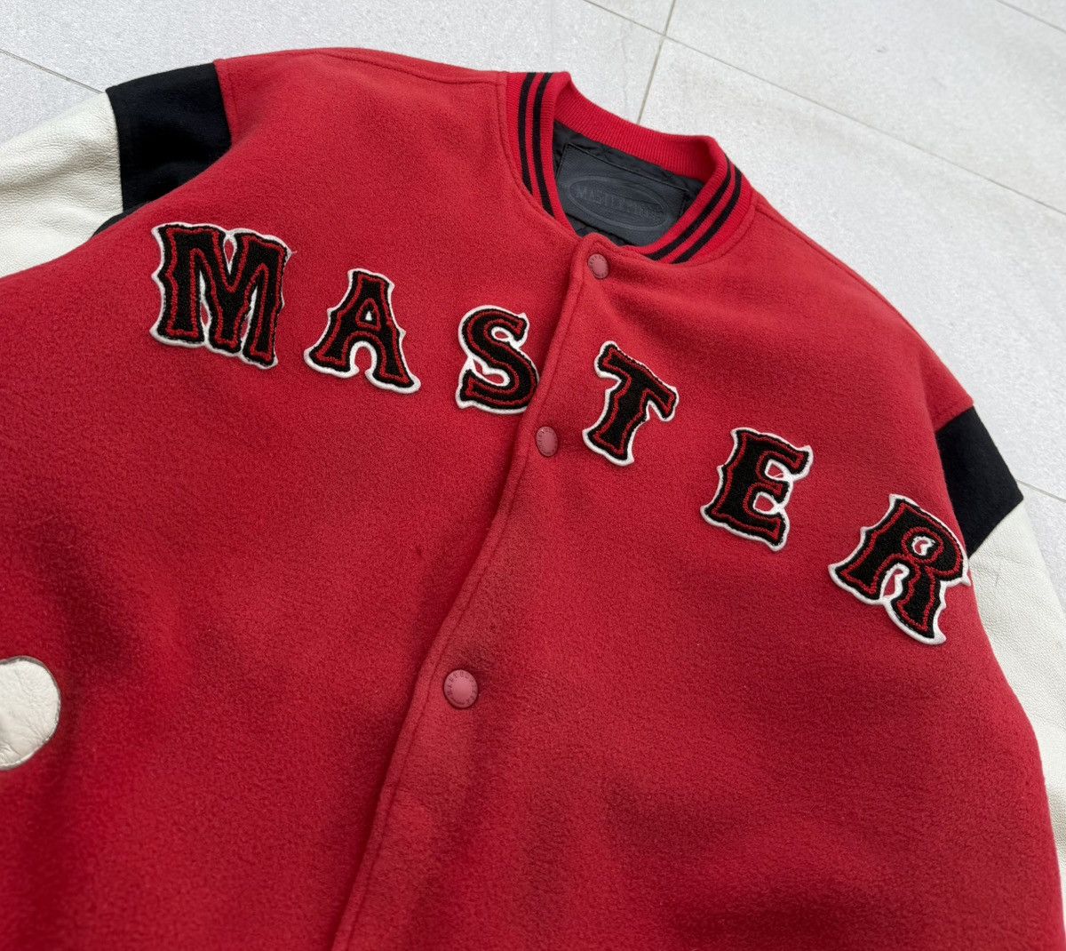 MasterPiece VTG MASTERPIECE Varsity Wool Leather Sleeve Letterman Jacket Size US L / EU 52-54 / 3 - 18 Thumbnail