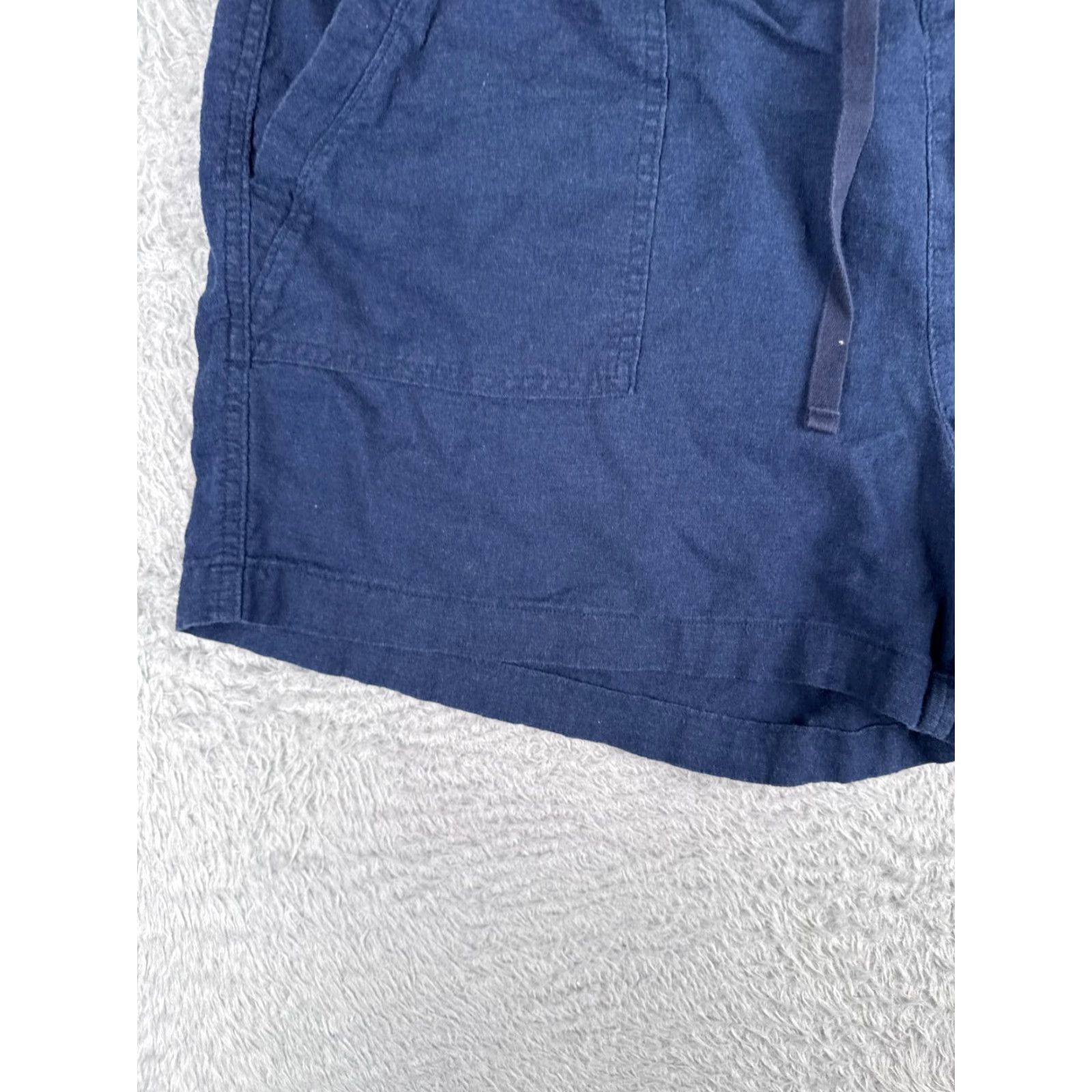 Nautica Nautica Jeans Shorts Women 2XL Blue Linen Blend Pull On Stretch Size 40" / US 18 - 3 Thumbnail