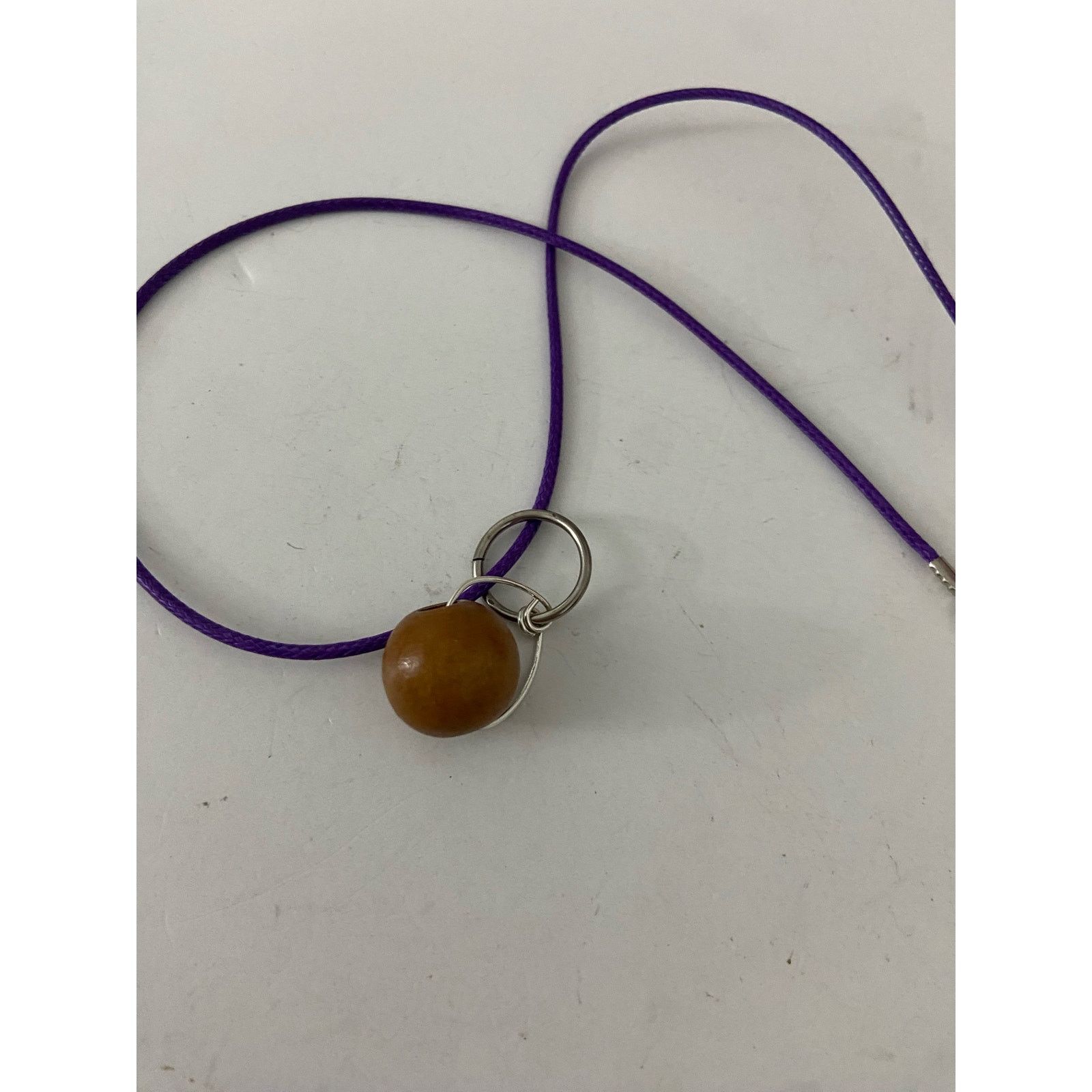 Handmade wood bead pendant necklace Size ONE SIZE - 4 Thumbnail