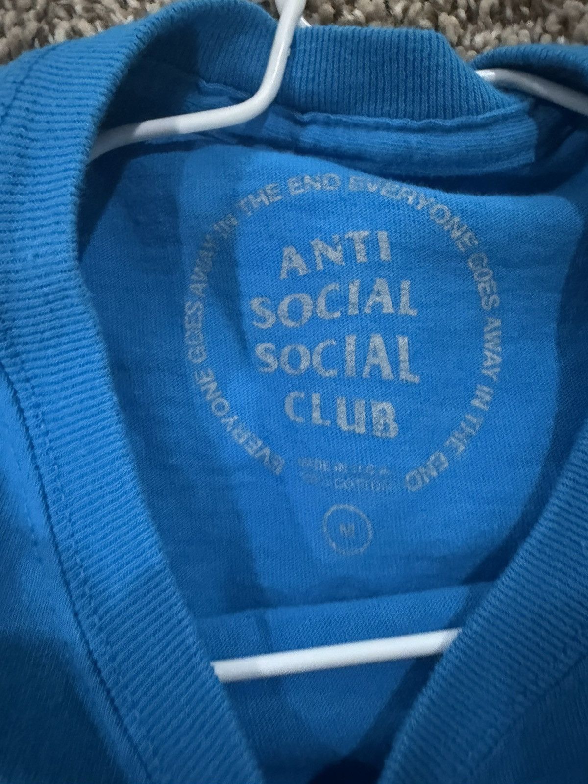 Anti Social Social Club Anti social social club blue tee with black logo Size US M / EU 48-50 / 2 - 3 Thumbnail