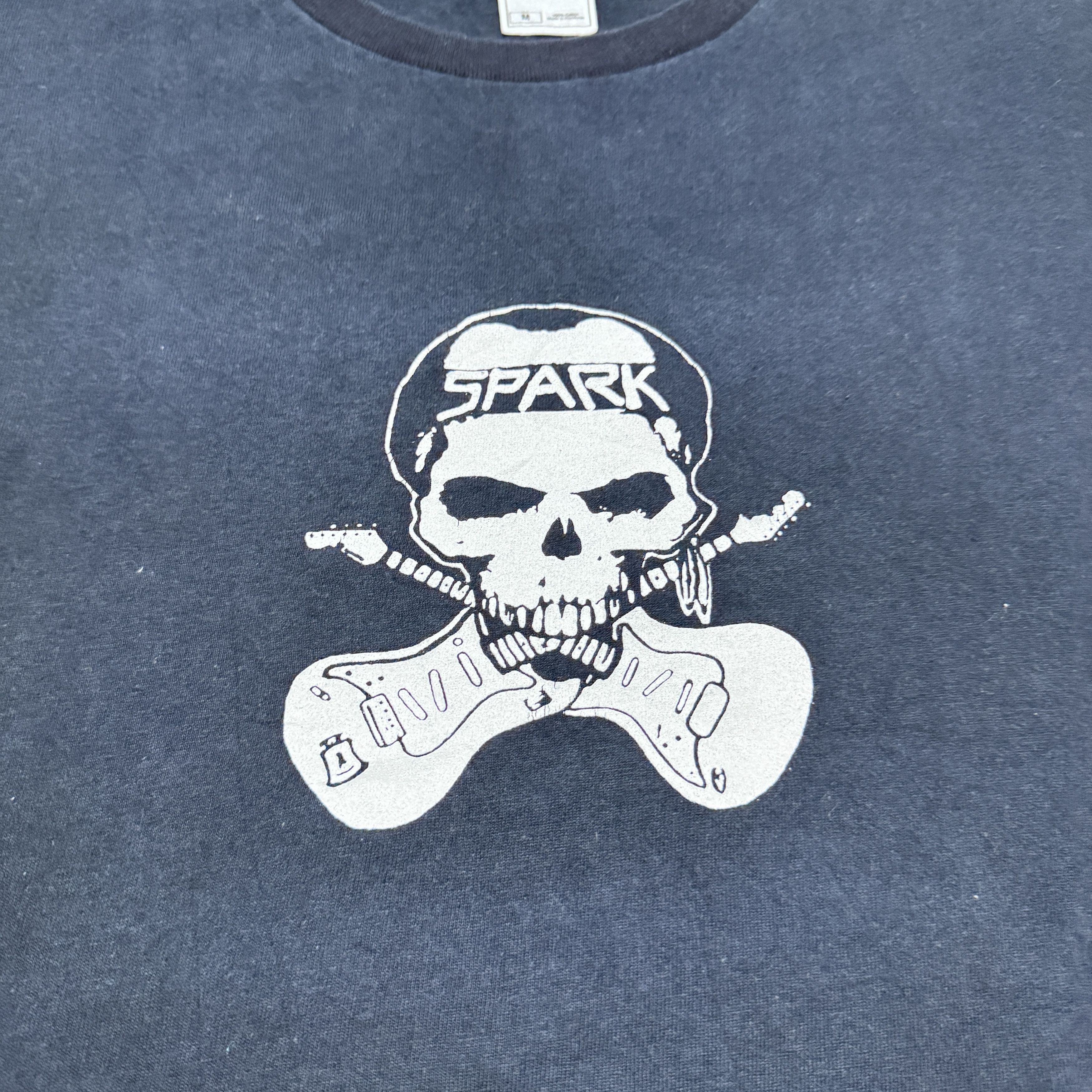 Shorty's Skateboards Vintage Spark Skateboard Skull Guitar Distressed T shirt Size US M / EU 48-50 / 2 - 3 Thumbnail