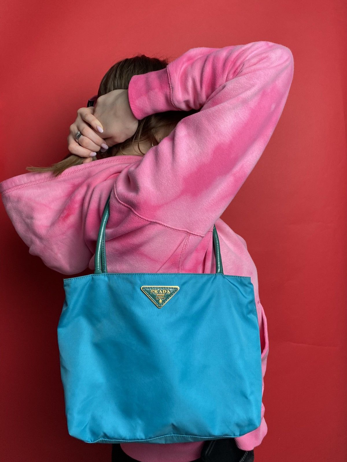 Prada × Vintage vintage bag PRADA nylon tote Size ONE SIZE - 7 Thumbnail