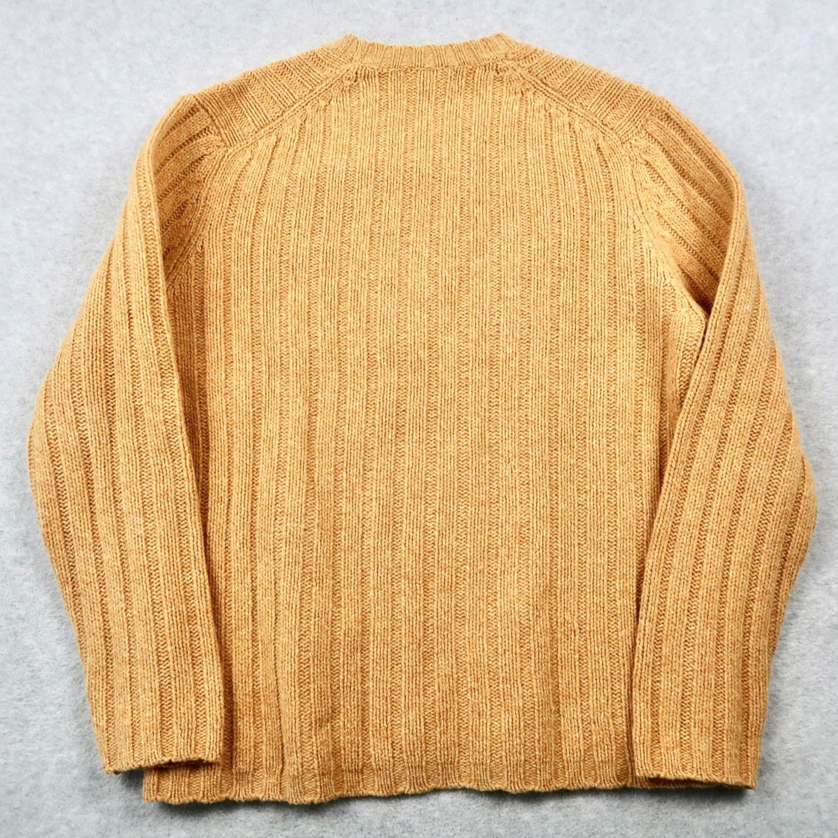 Old Navy Vintage Old Navy Mens XL Sweater Mustard Yellow Ribbed Knit Crew Neck Size US XL / EU 56 / 4 - 2 Thumbnail