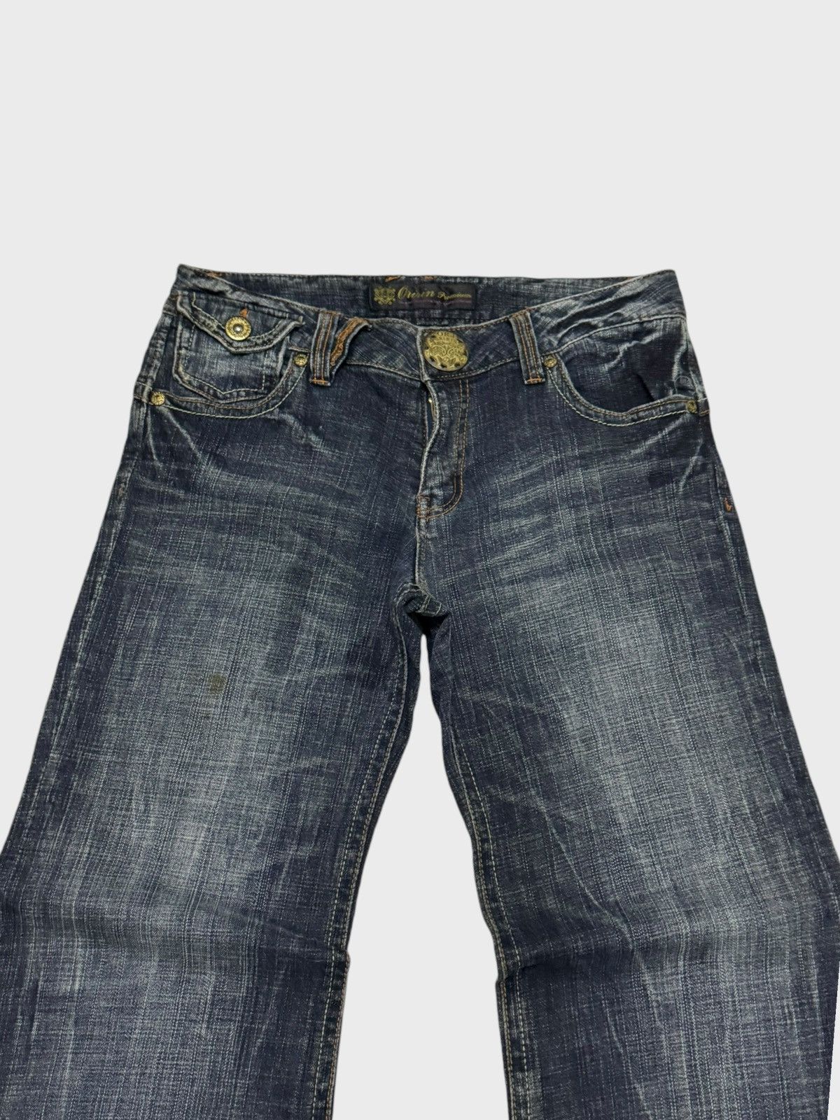Hysteric Glamour × Le Grande Bleu (L.G.B.) × Vintage FLARE ORIRIN DENIM EMBROIDERY BOOT CUT DENIM Size US 31 - 3 Thumbnail
