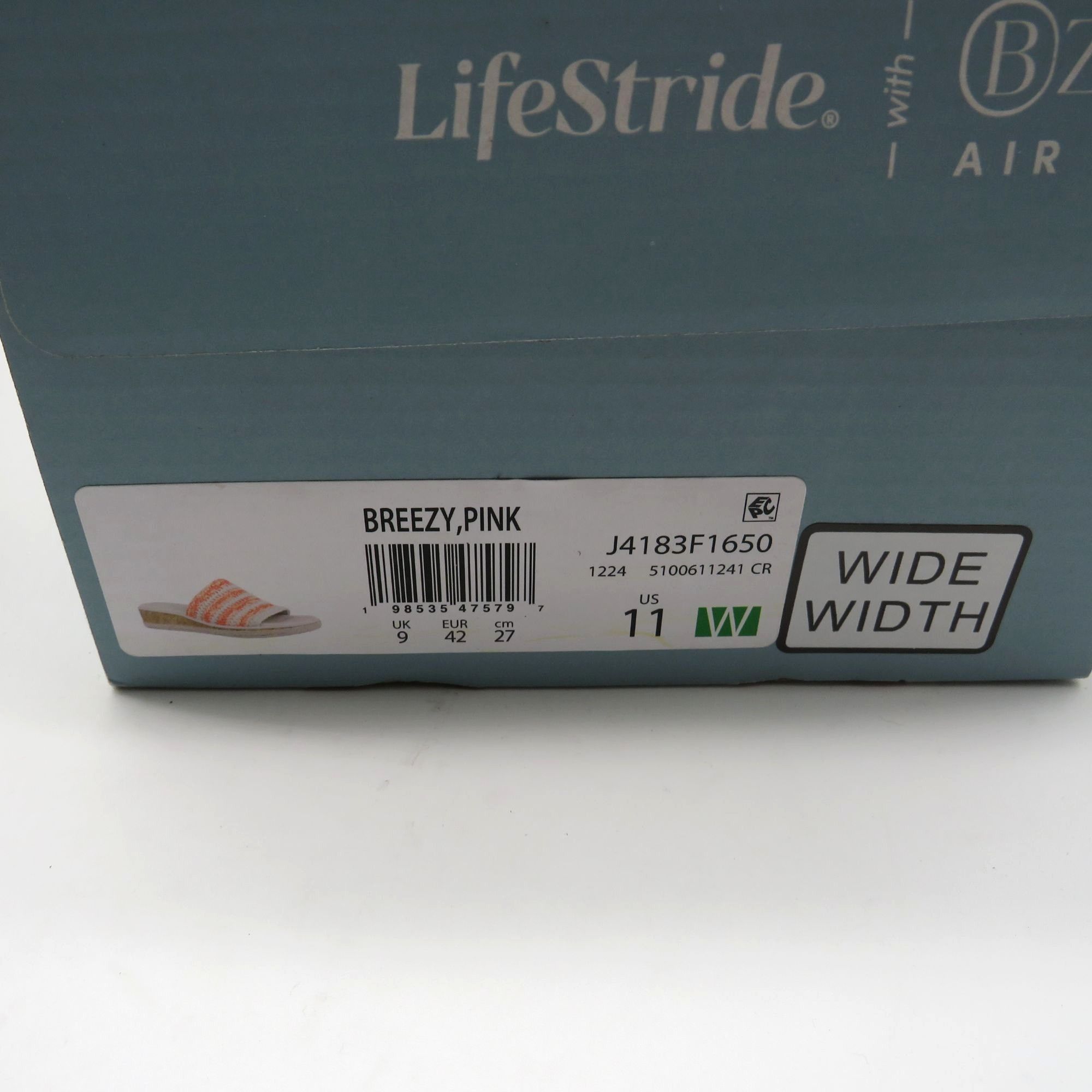 Other LifeStride Womens Breezy Orange Crochet Wedge Sandals Size 1 Size US 11 / IT 41 - 2 Thumbnail