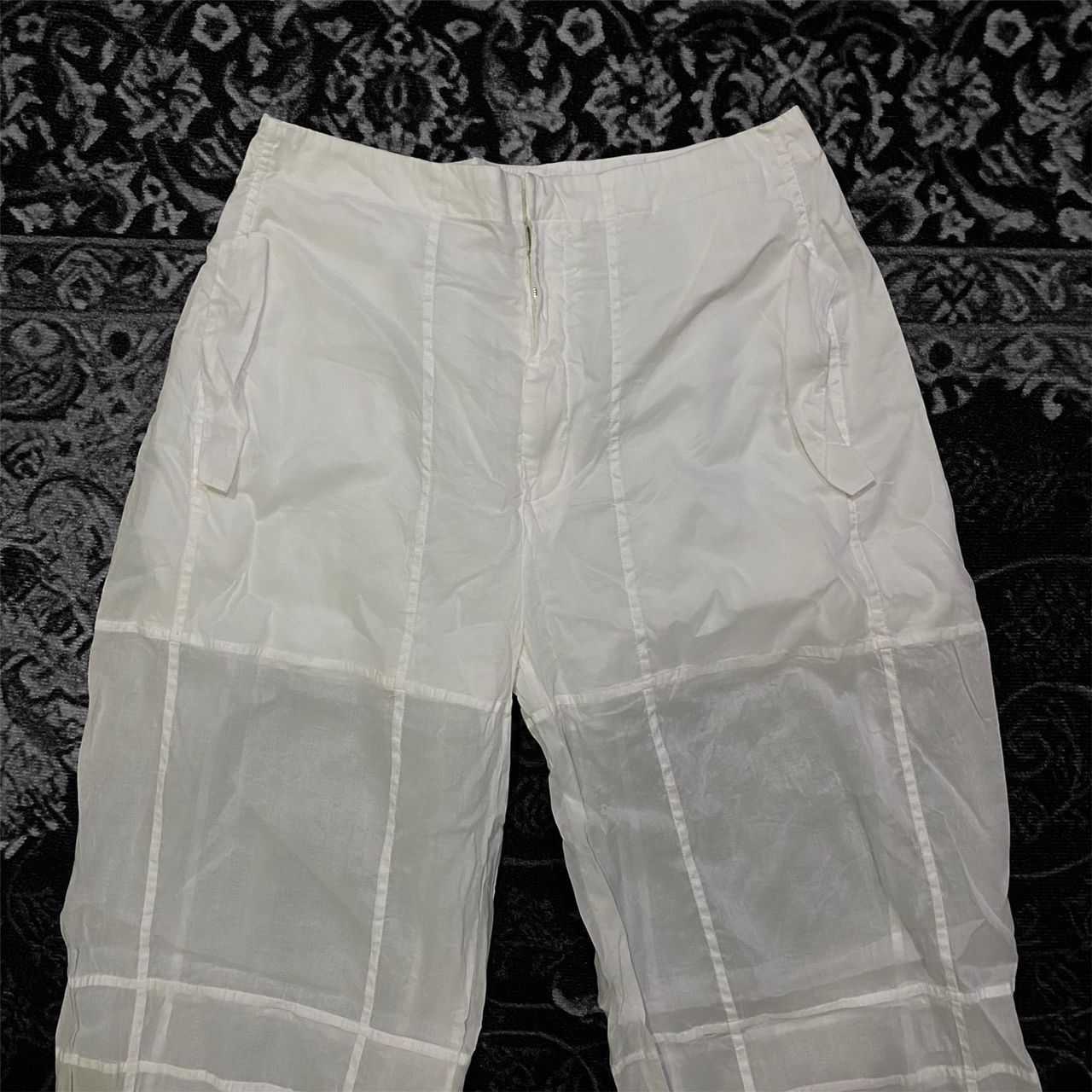 Jil Sander Grail💥Jil Sander Sheer Mesh Sexy Pants White Size 30" / US 8 / IT 44 - 4 Thumbnail